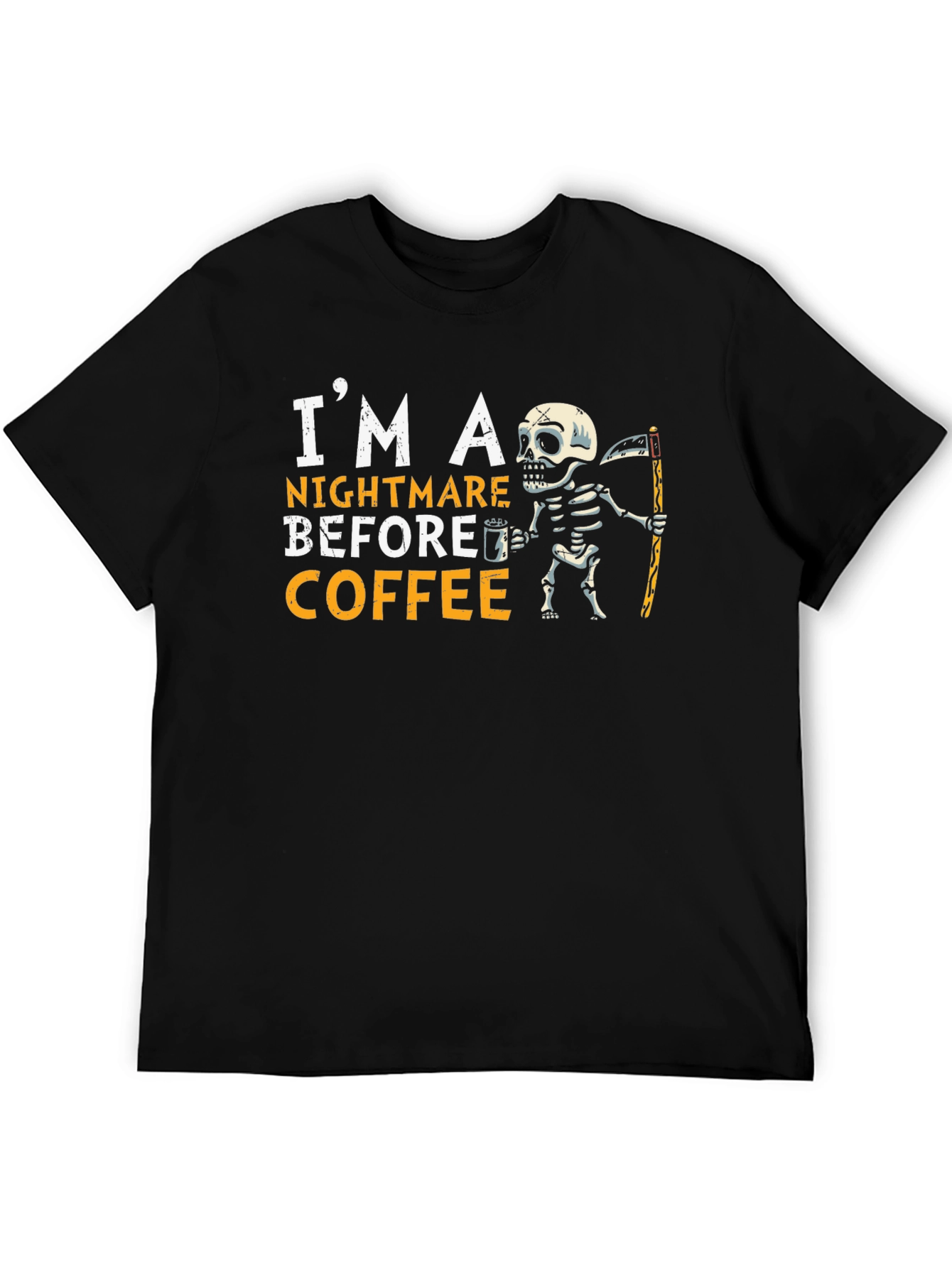 Nightmare Before Coffee Skeleton T-Shirt