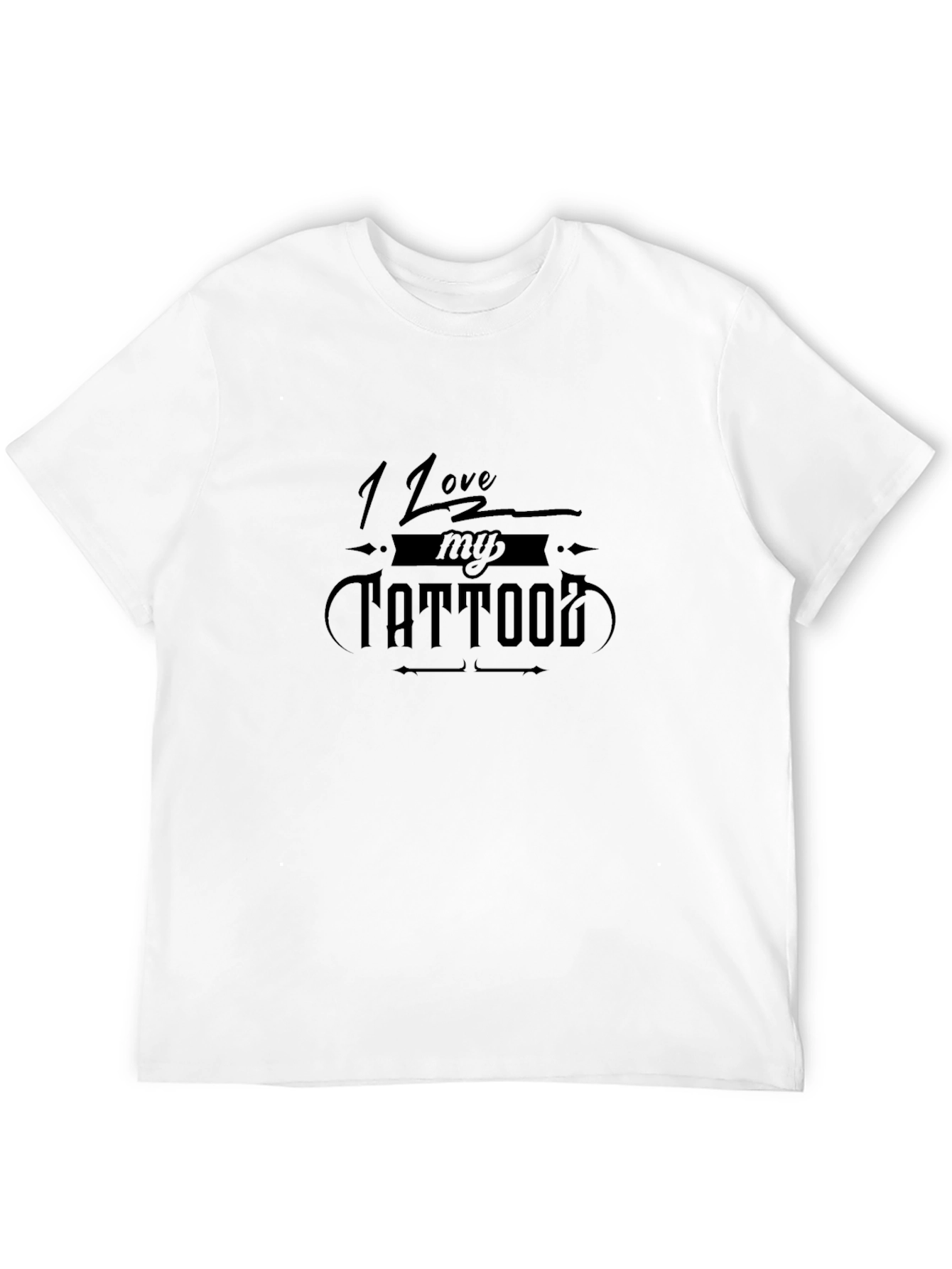 I Love My Tattoo Graphic Tee - Black T-Shirt