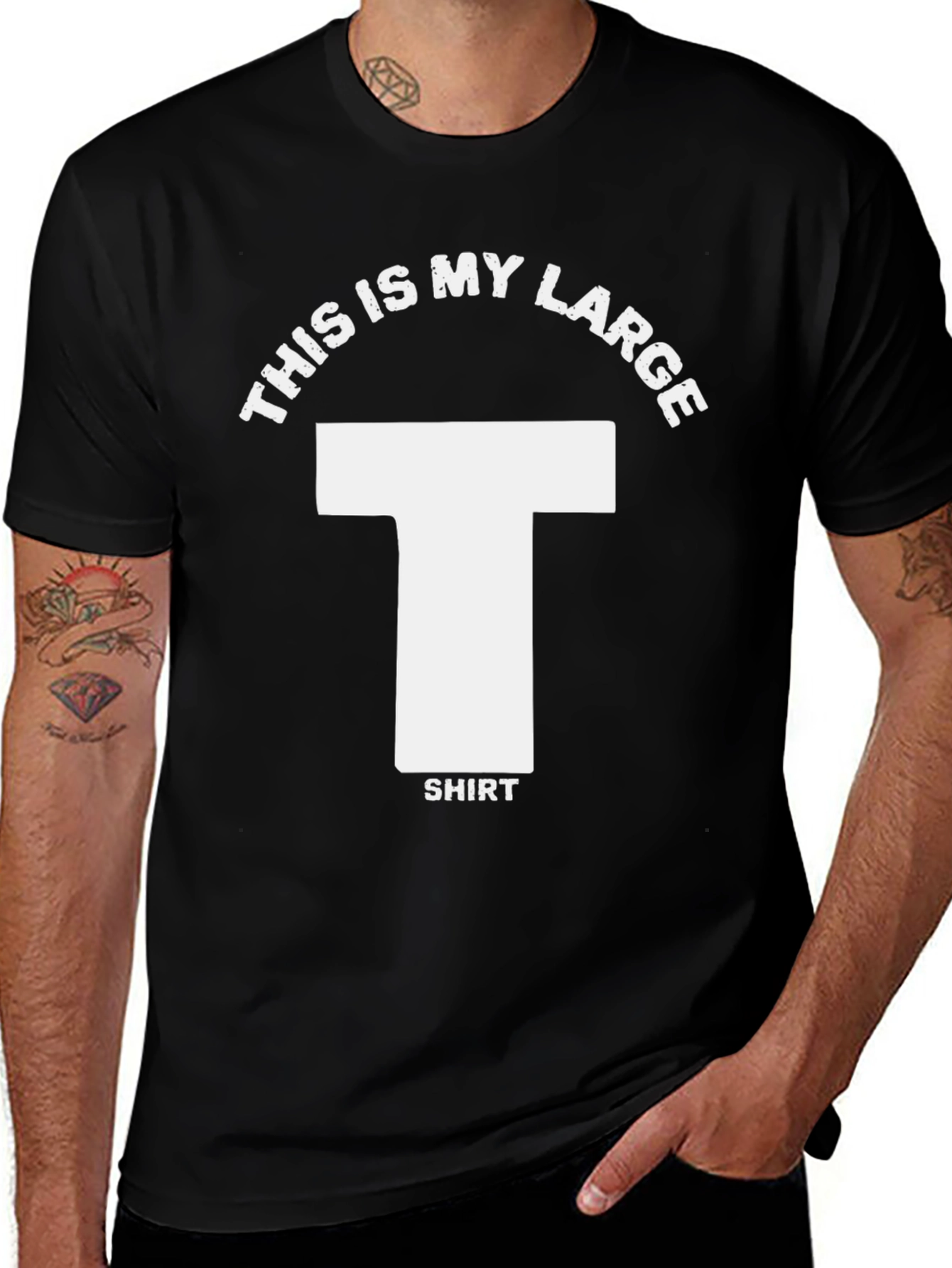 Funny This is My Large T-Shirt Graphic Tee