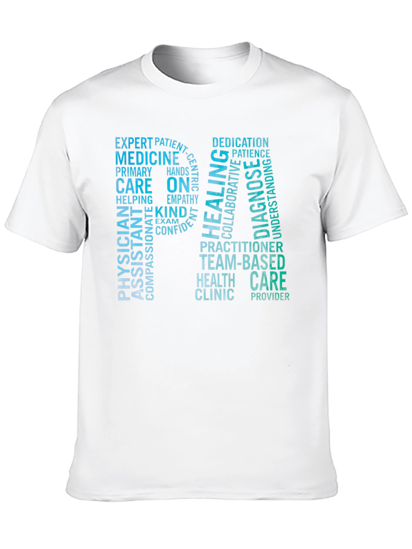 RN Word Cloud T-Shirt - Medical Professional Tee