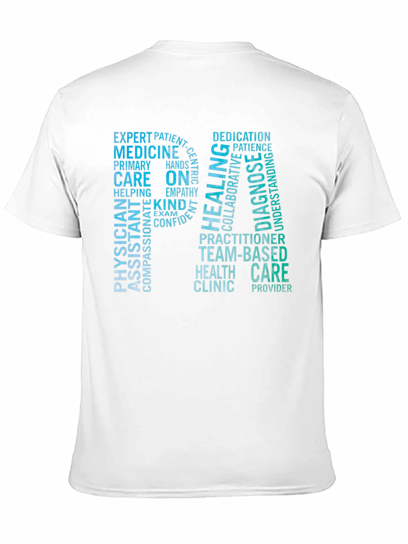 RN Word Cloud T-Shirt - Medical Professional Tee