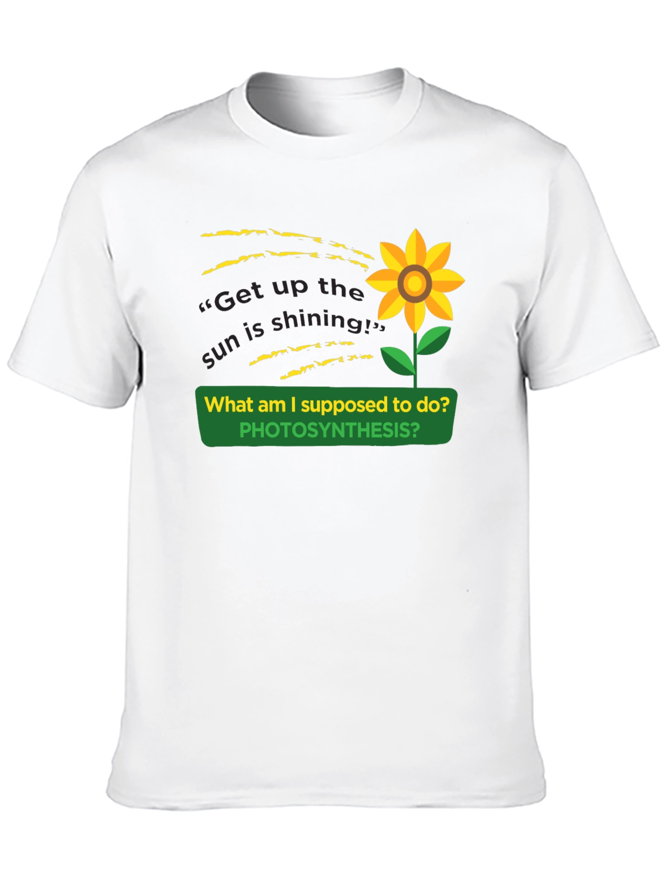 Photosynthesis Sunflower Graphic T-Shirt