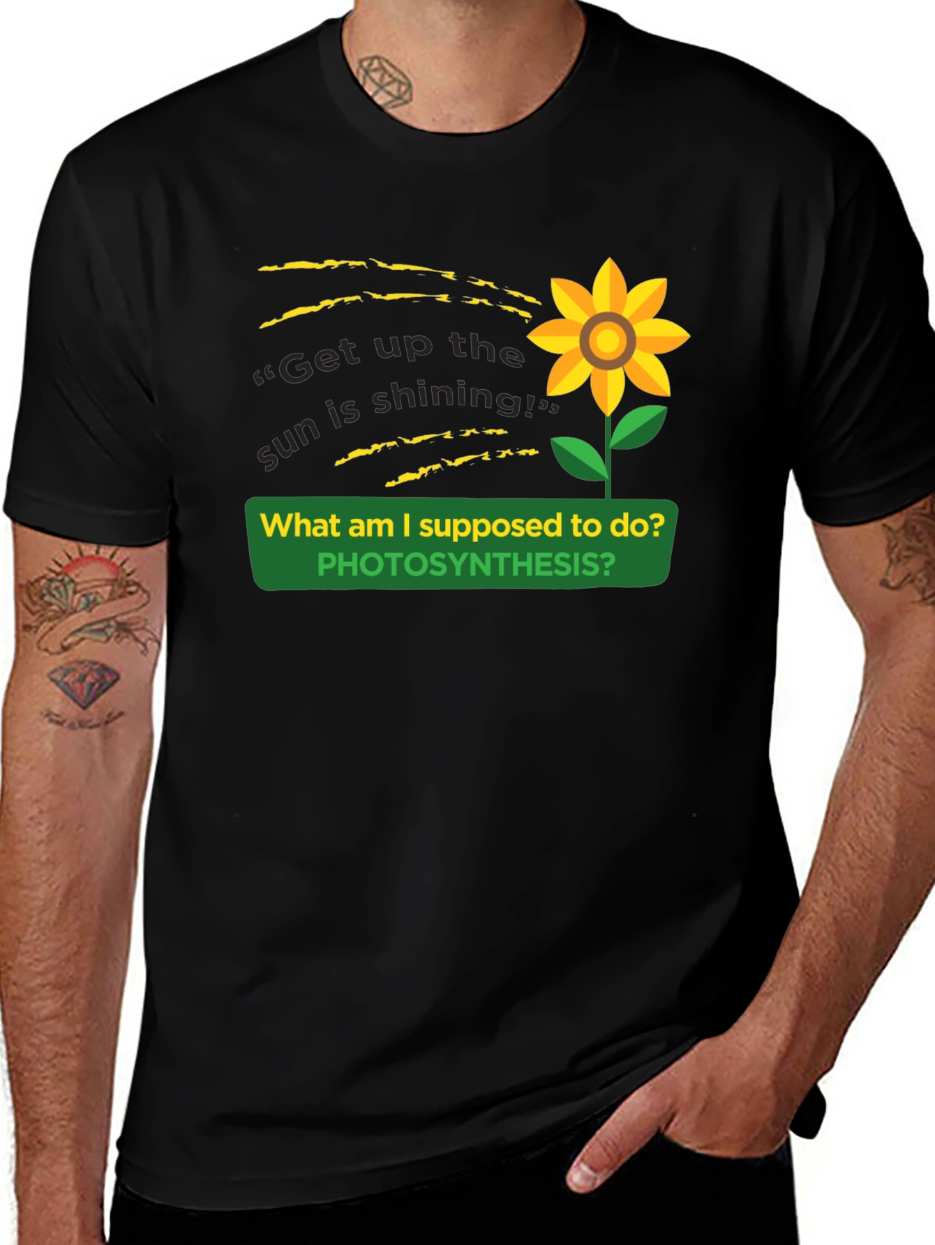 Photosynthesis Sunflower Graphic T-Shirt