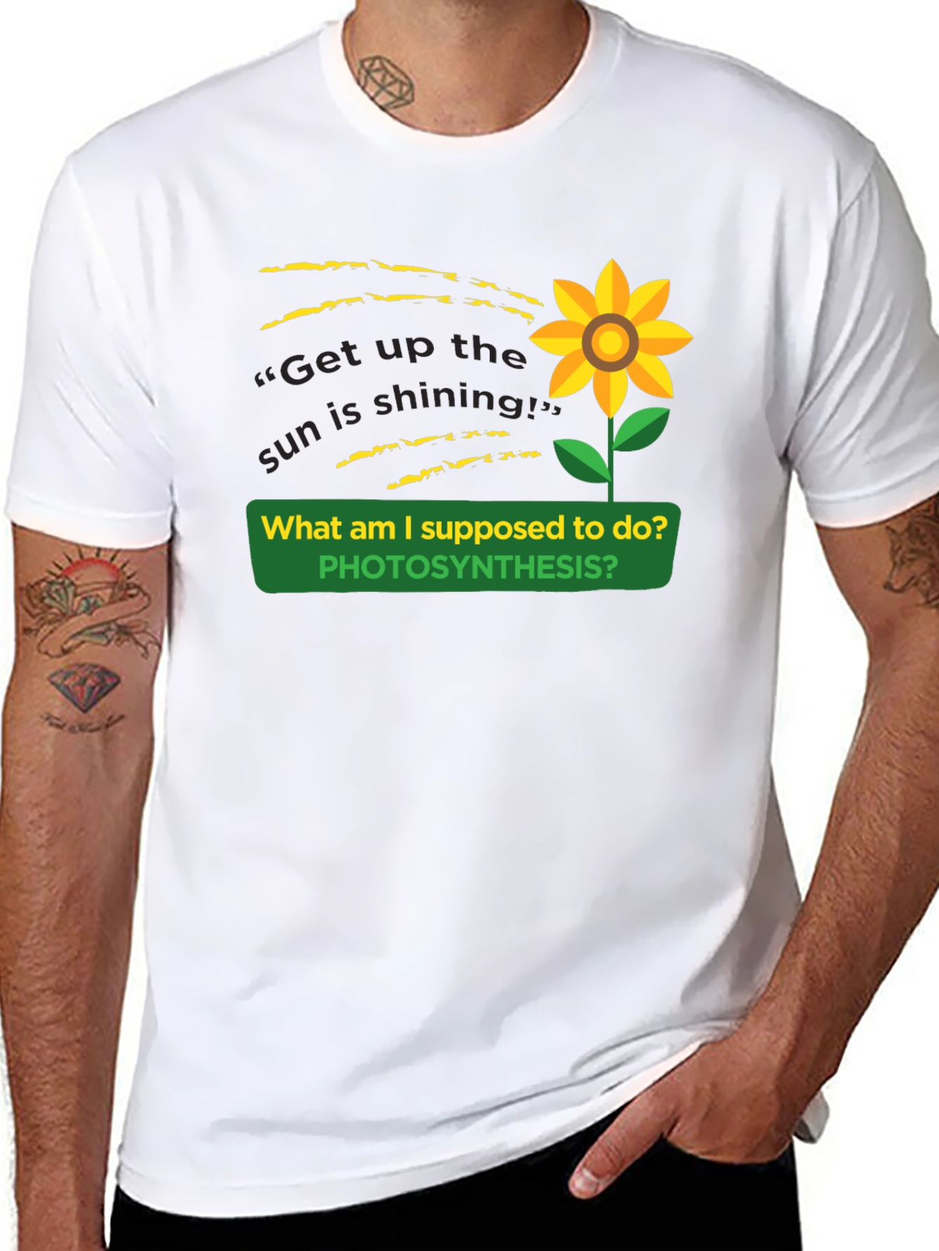 Photosynthesis Sunflower Graphic T-Shirt