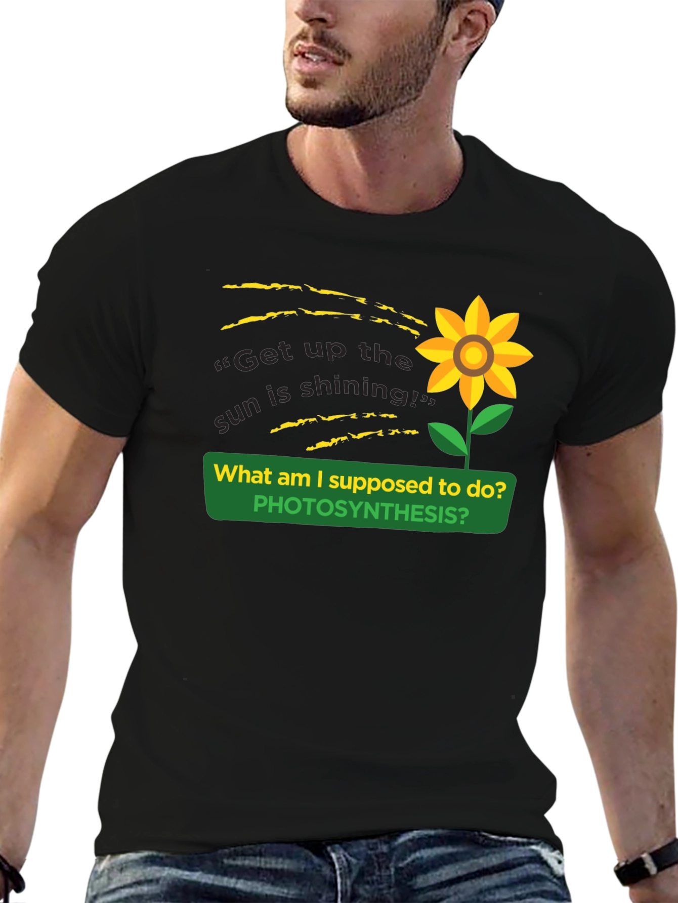 Photosynthesis Sunflower Graphic T-Shirt