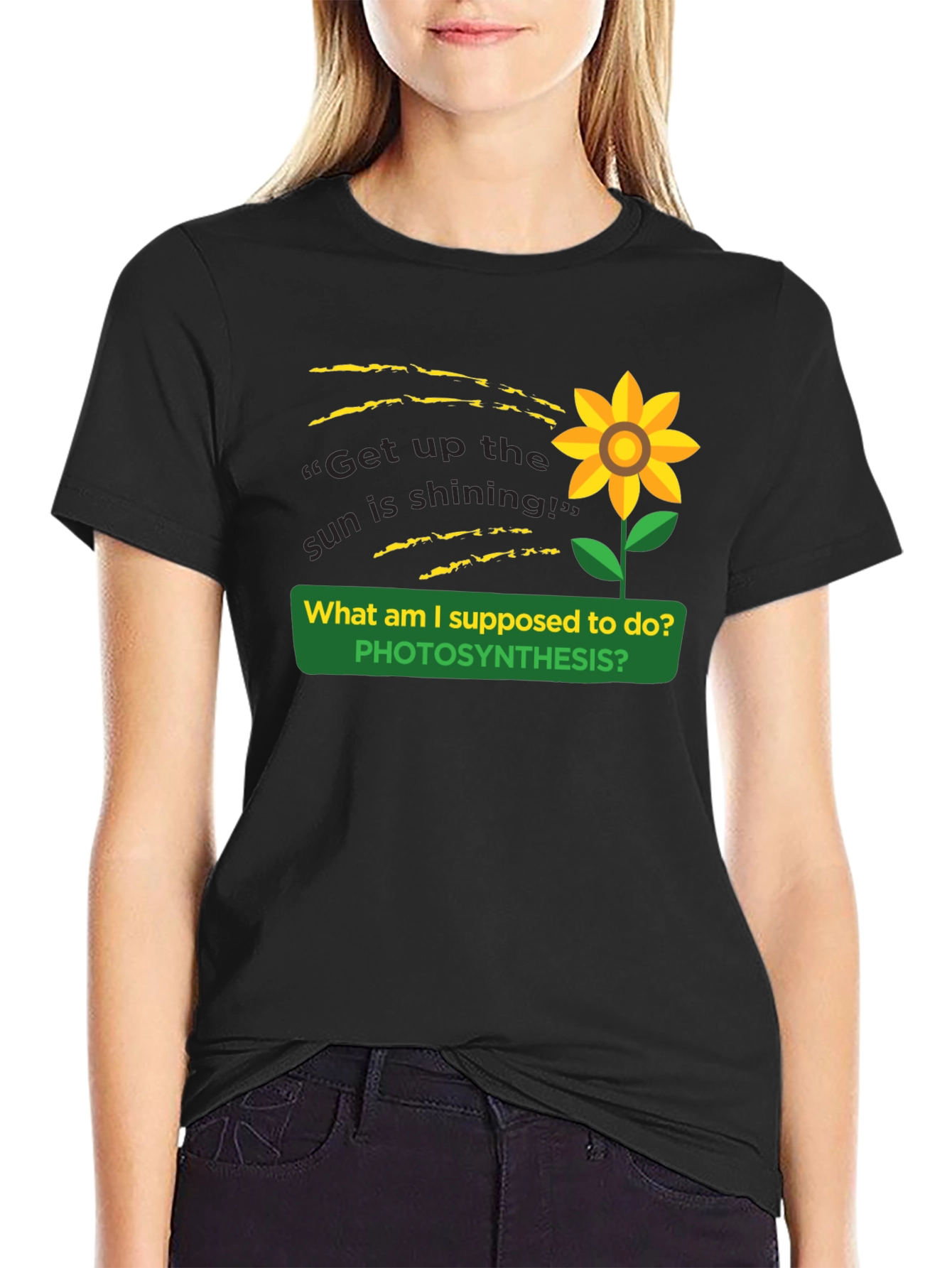 Photosynthesis Sunflower Graphic T-Shirt