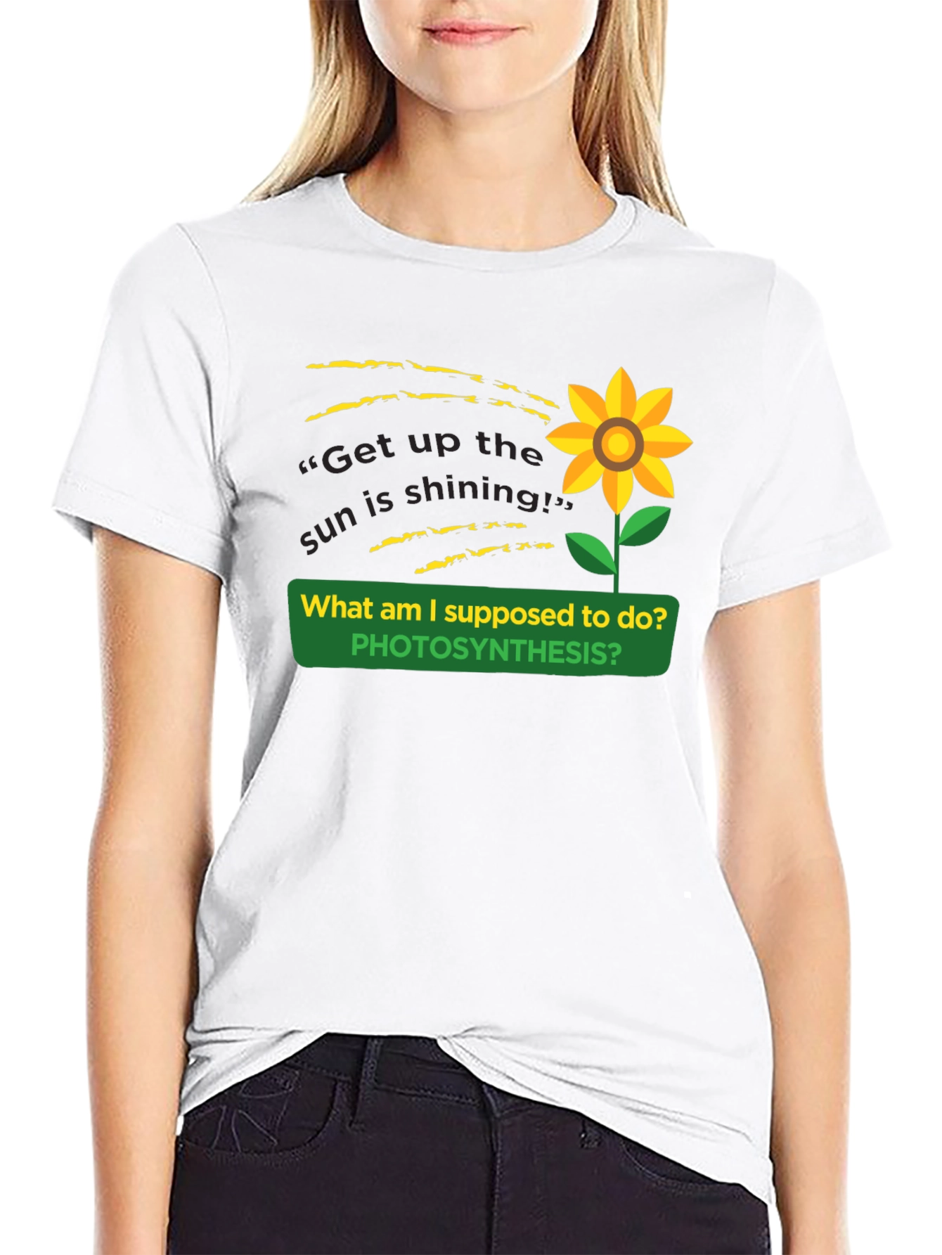 Photosynthesis Sunflower Graphic T-Shirt