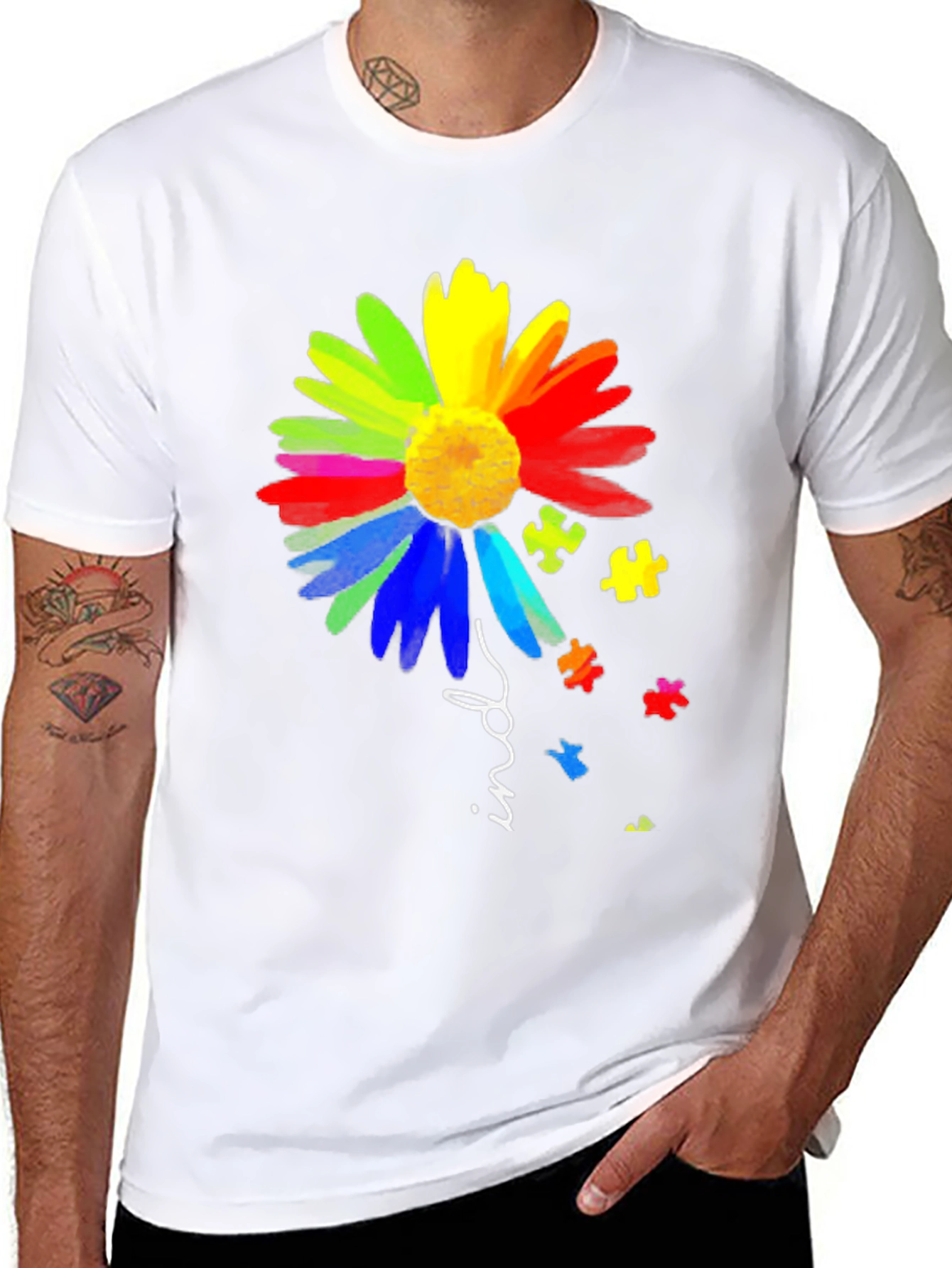 Autism Awareness Kind Flower Graphic Tee