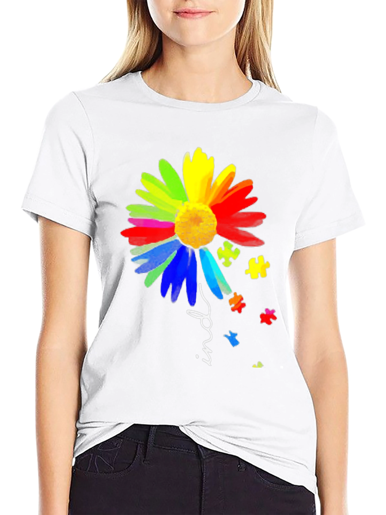 Autism Awareness Kind Flower Graphic Tee