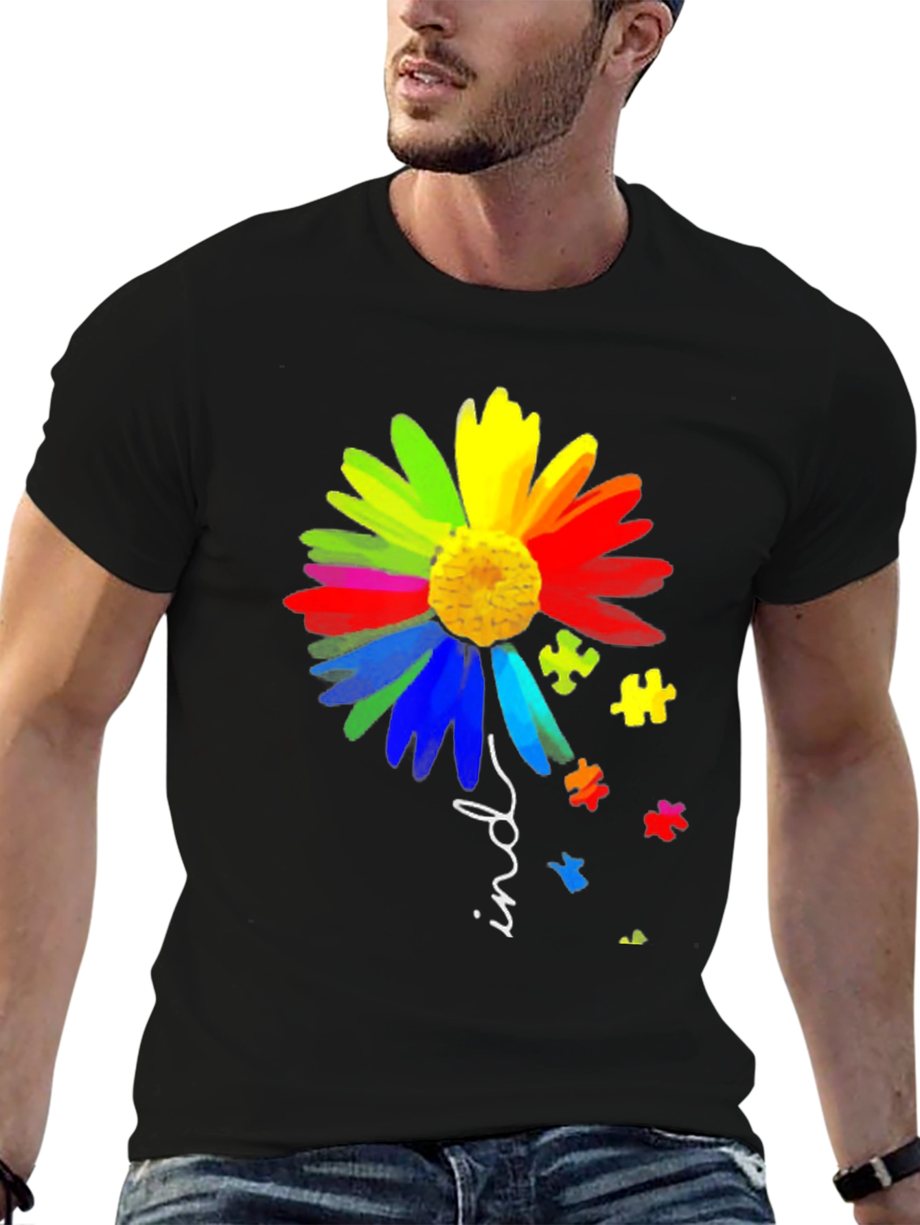 Autism Awareness Kind Flower Graphic Tee
