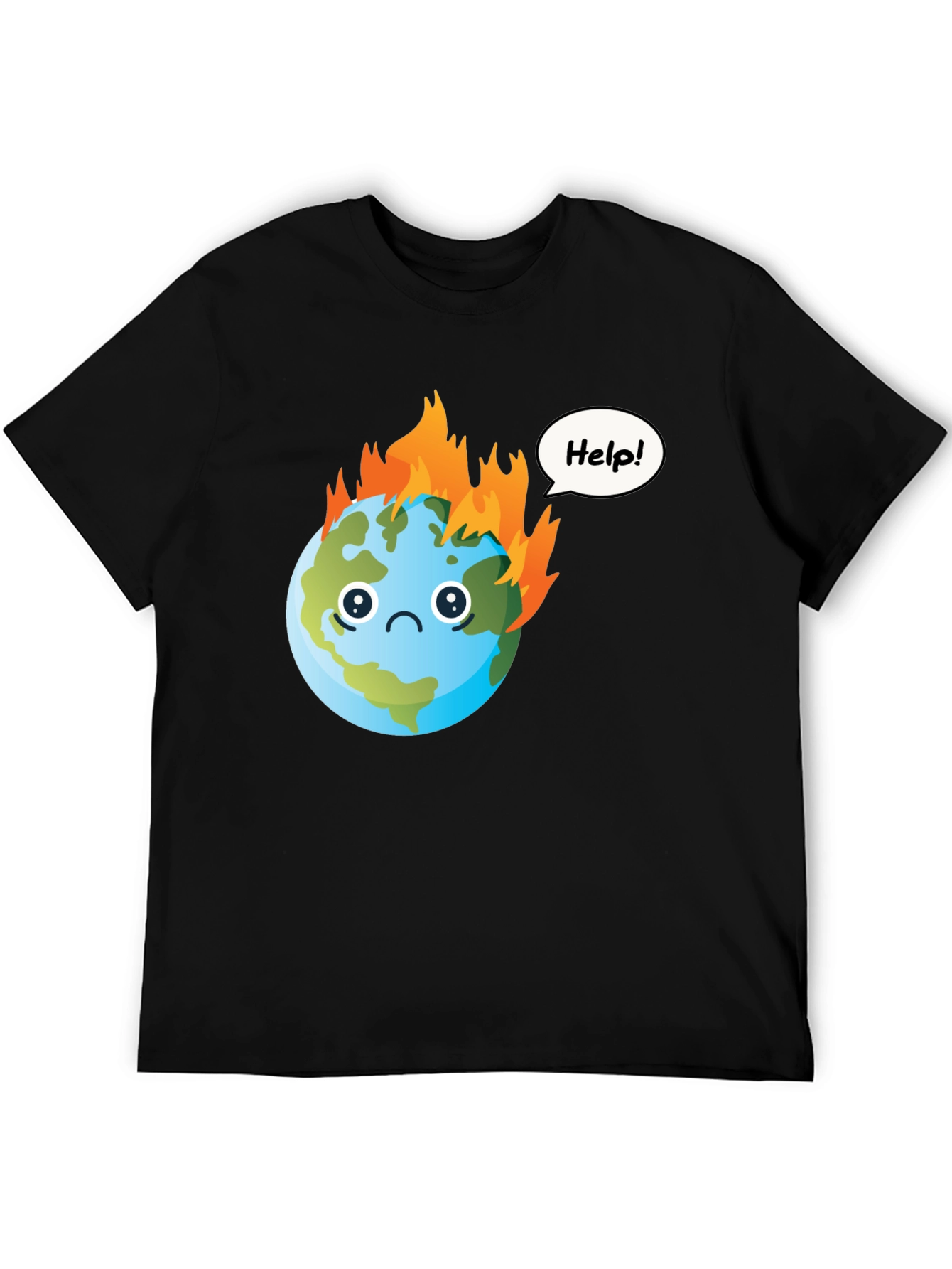 Distressed Earth Graphic T-Shirt