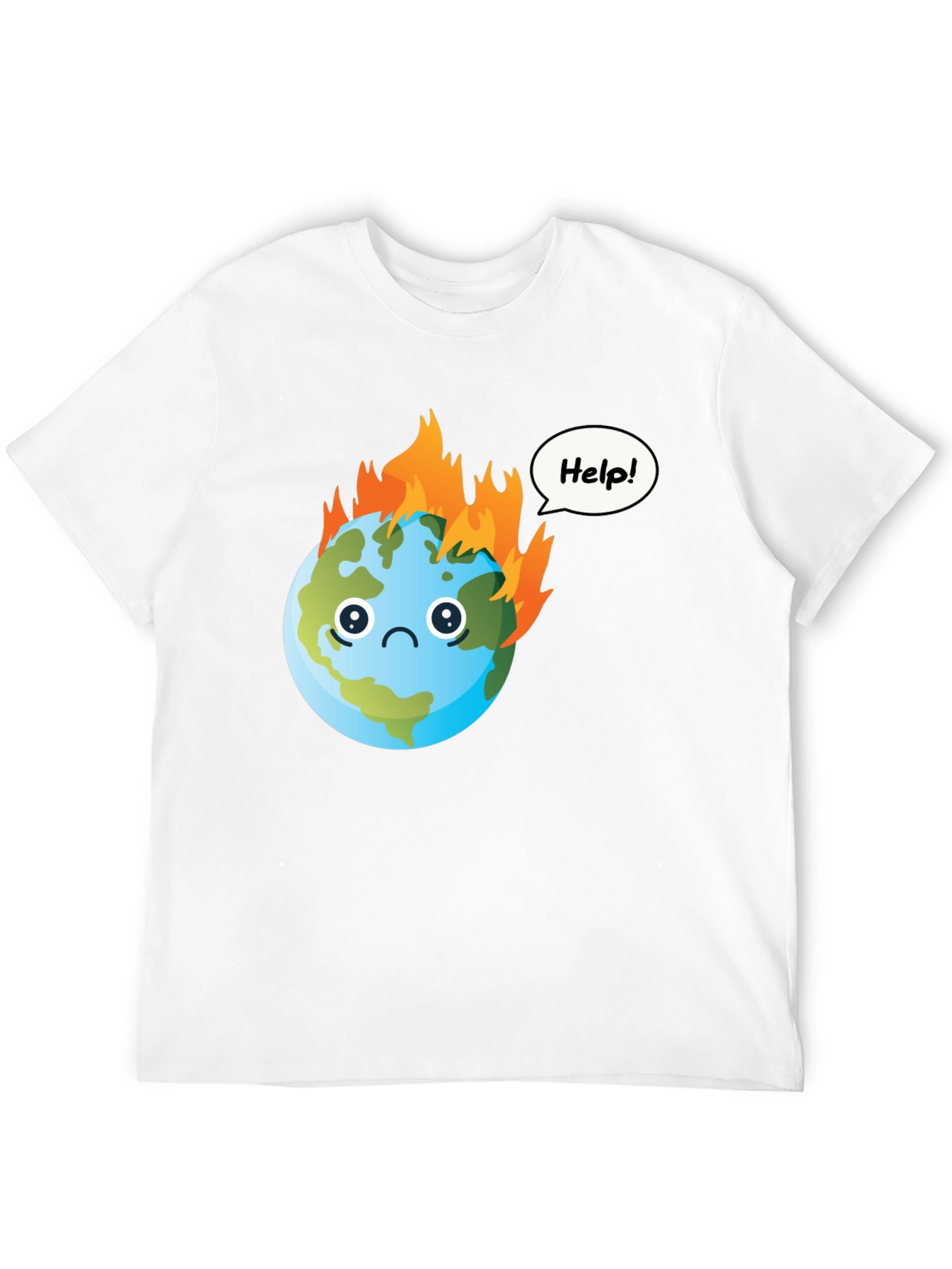 Distressed Earth Graphic T-Shirt