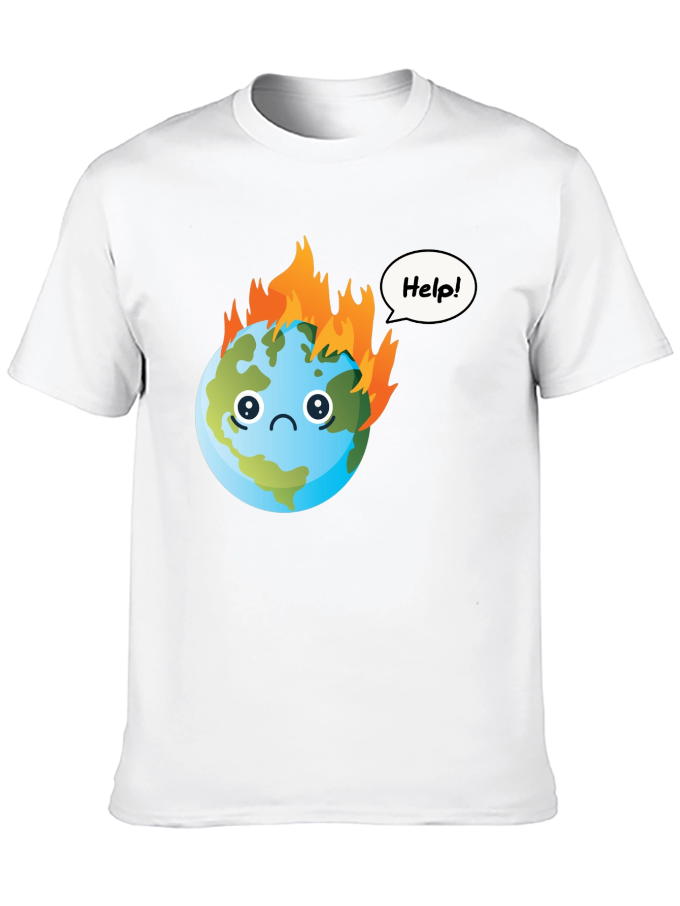 Distressed Earth Graphic T-Shirt