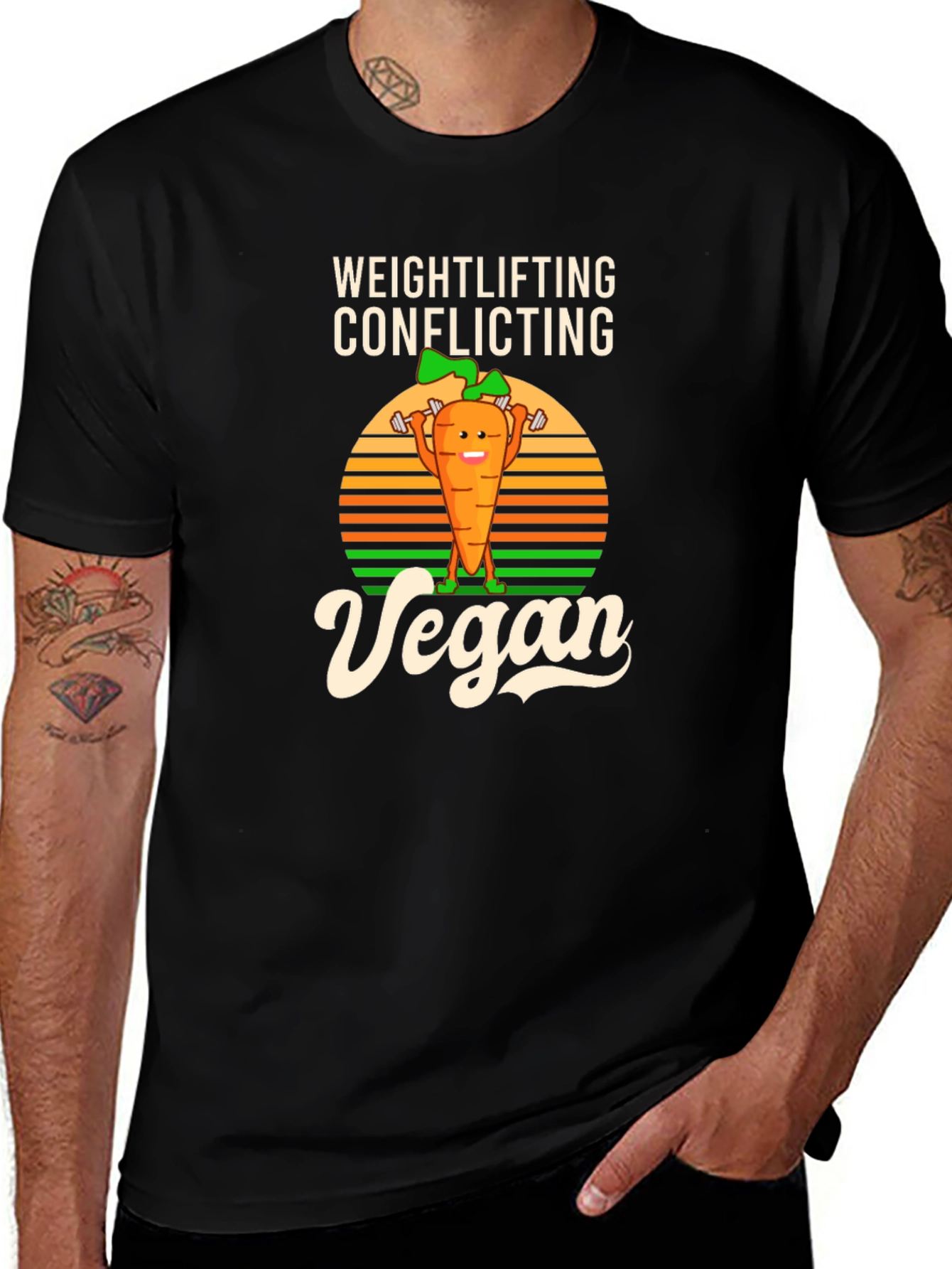 Weightlifting Conflicting Vegan Graphic Tee