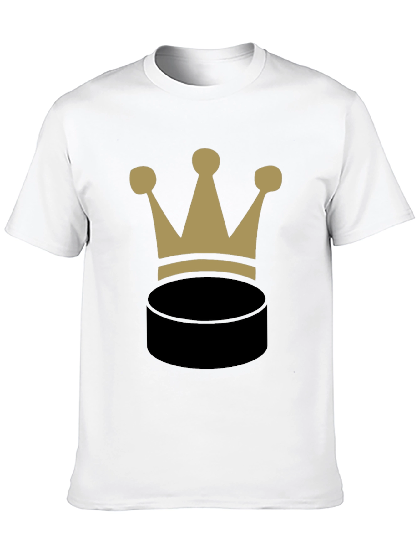 Crown Puck Graphic T-Shirt - Black
