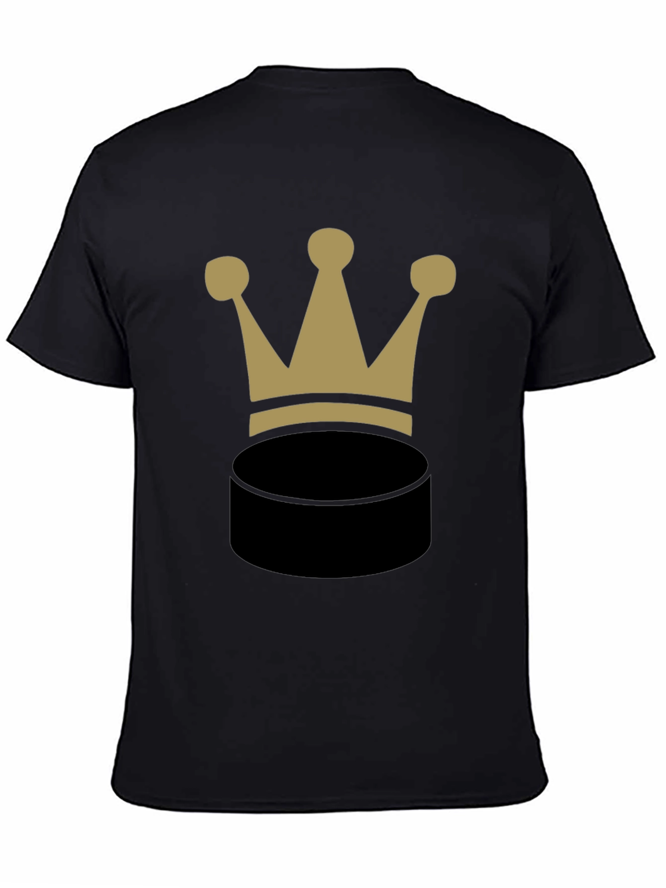 Crown Puck Graphic T-Shirt - Black