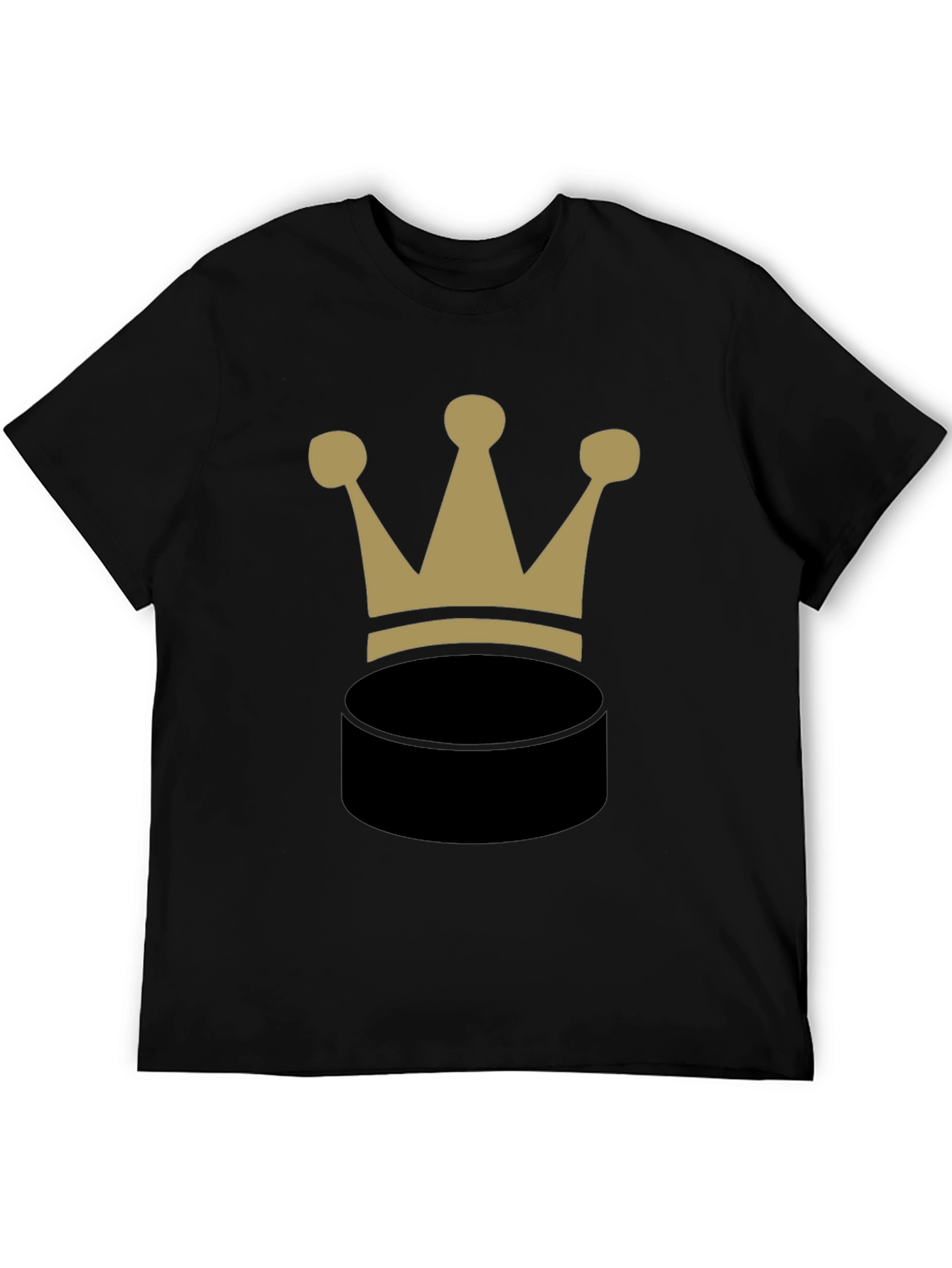 Crown Puck Graphic T-Shirt - Black