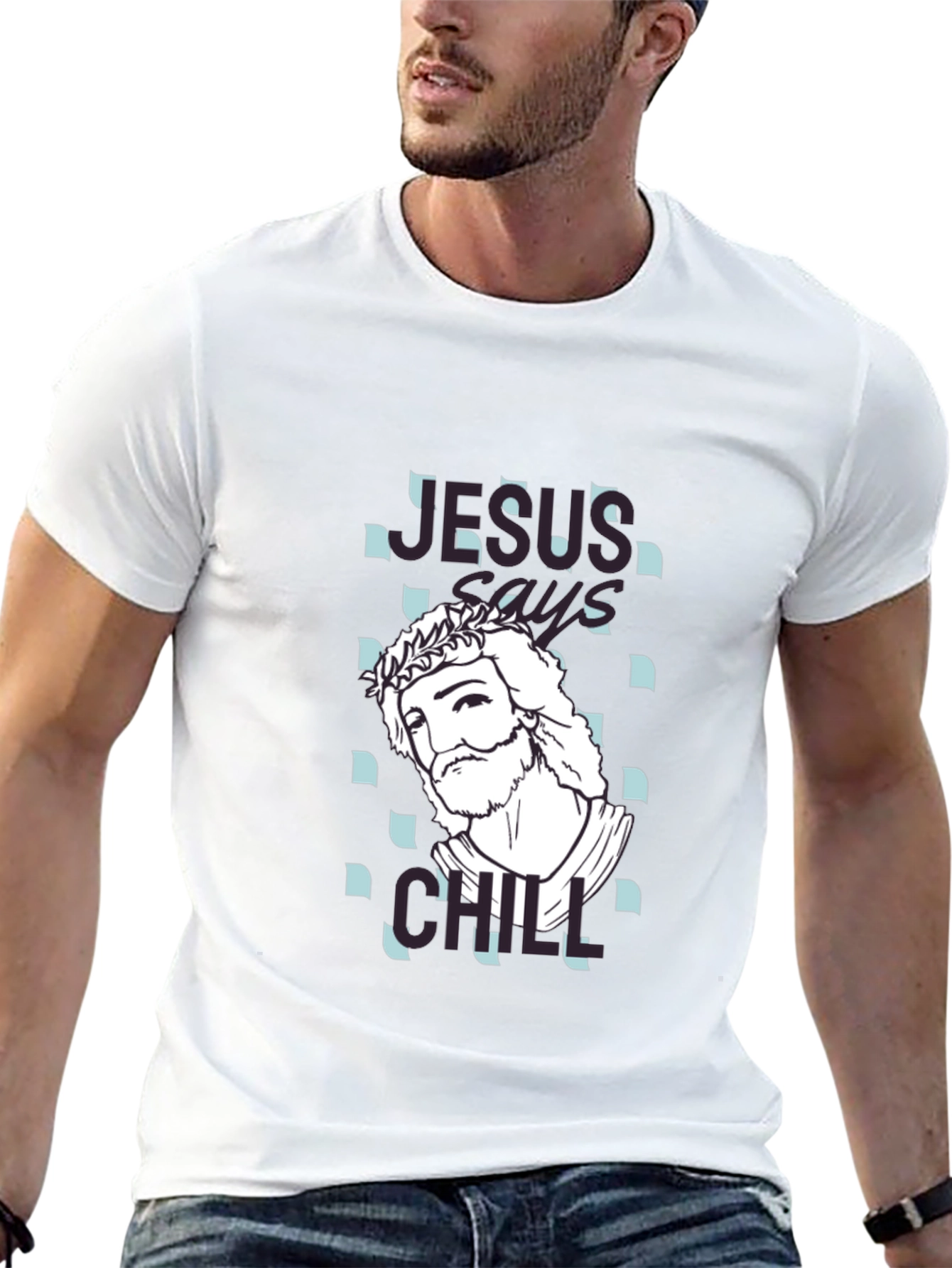 Jesus Says Chill T-Shirt - Relaxed Graphic Tee