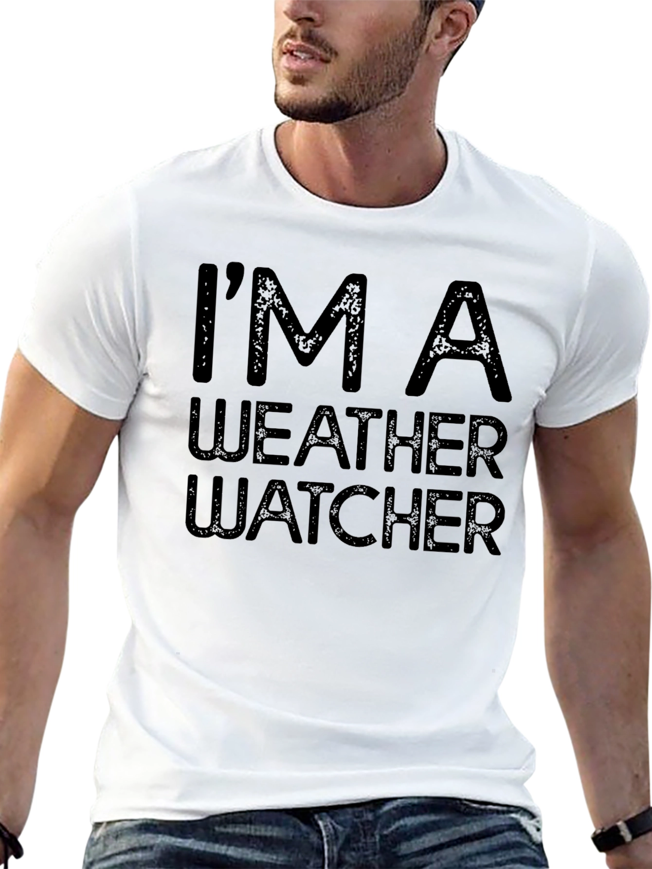 Im A Weather Watcher Black T-Shirt