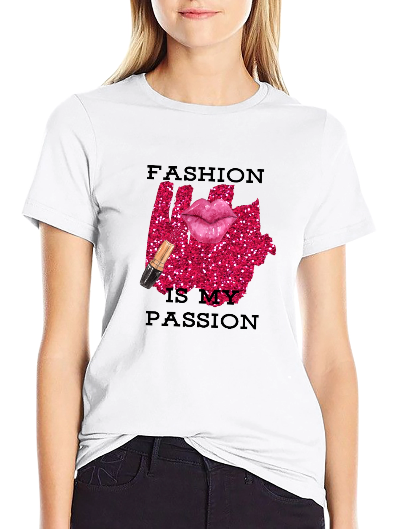 Fashion is My Passion Graphic Tee - Trendy Design