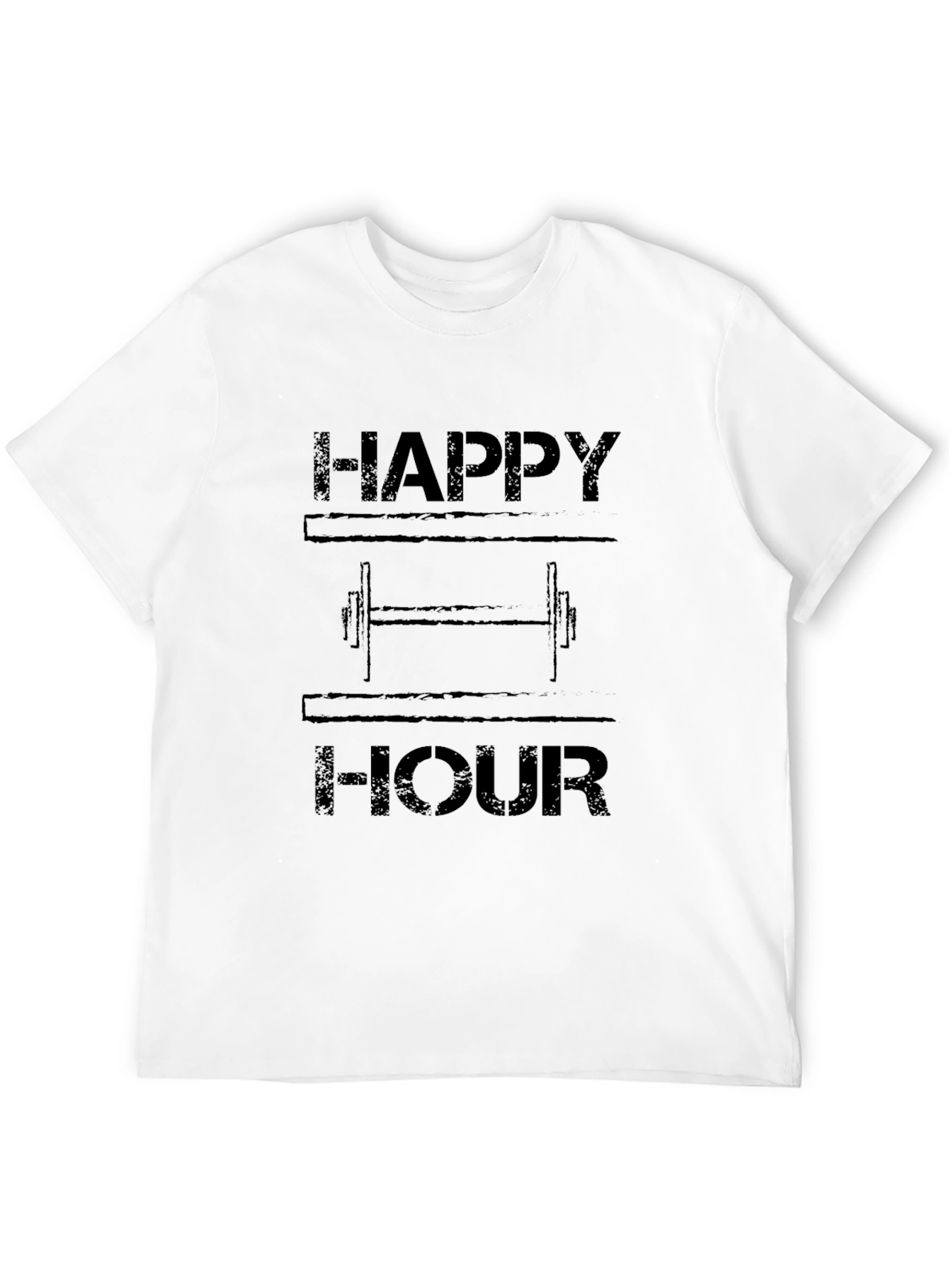Happy Hour Workout T-Shirt - Gym Humor
