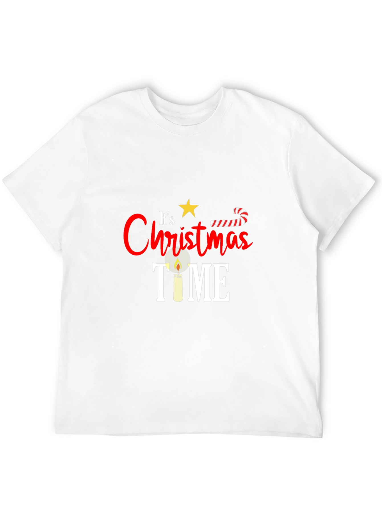 Festive Christmas Time Graphic Tee - Holiday Cheer