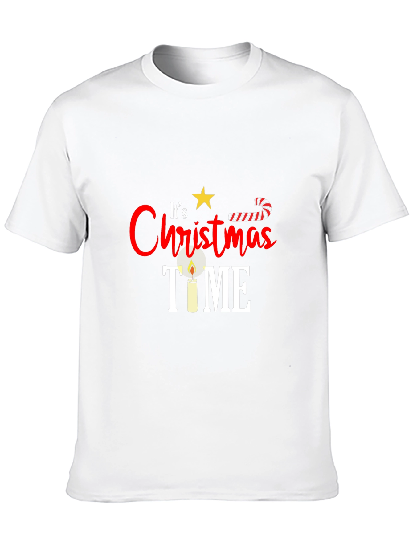 Festive Christmas Time Graphic Tee - Holiday Cheer