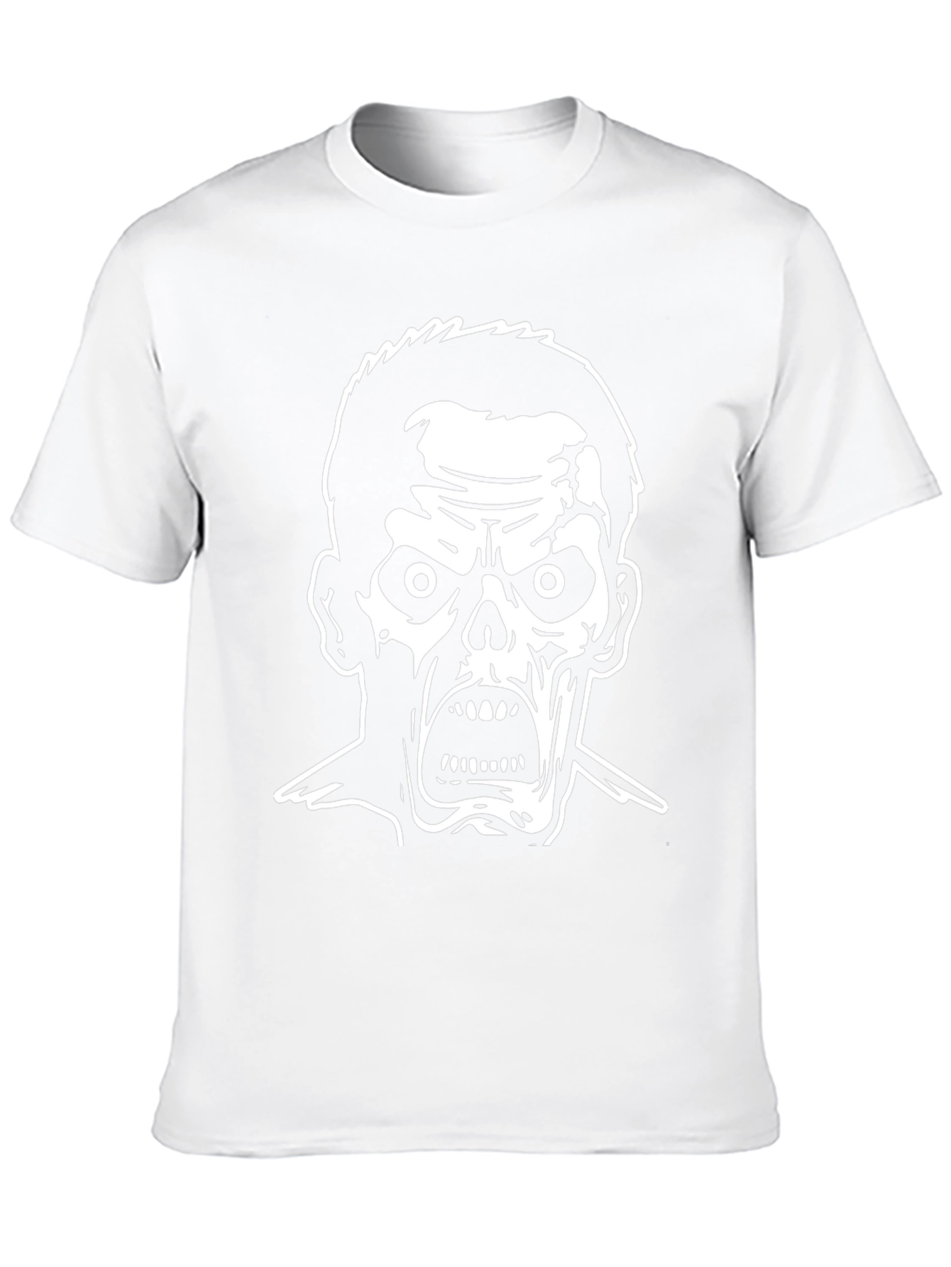 Zombie Graphic Print Black T-Shirt