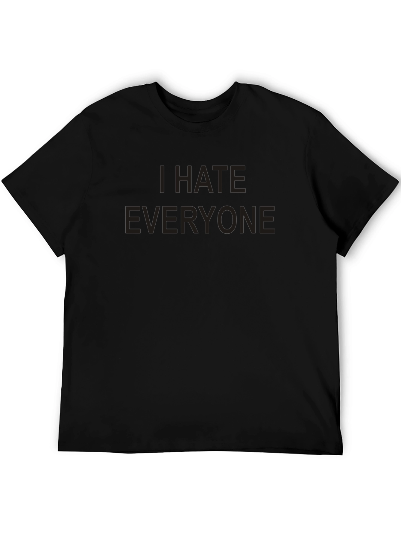 I Hate Everyone Graphic Tee - Black