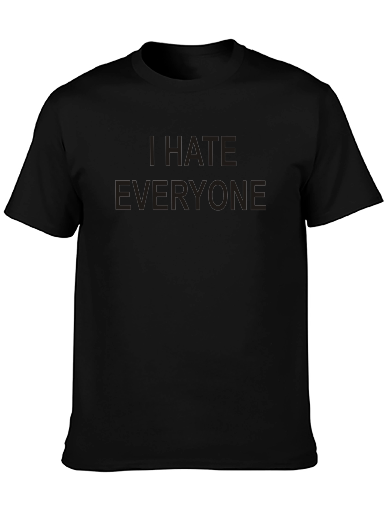 I Hate Everyone Graphic Tee - Black