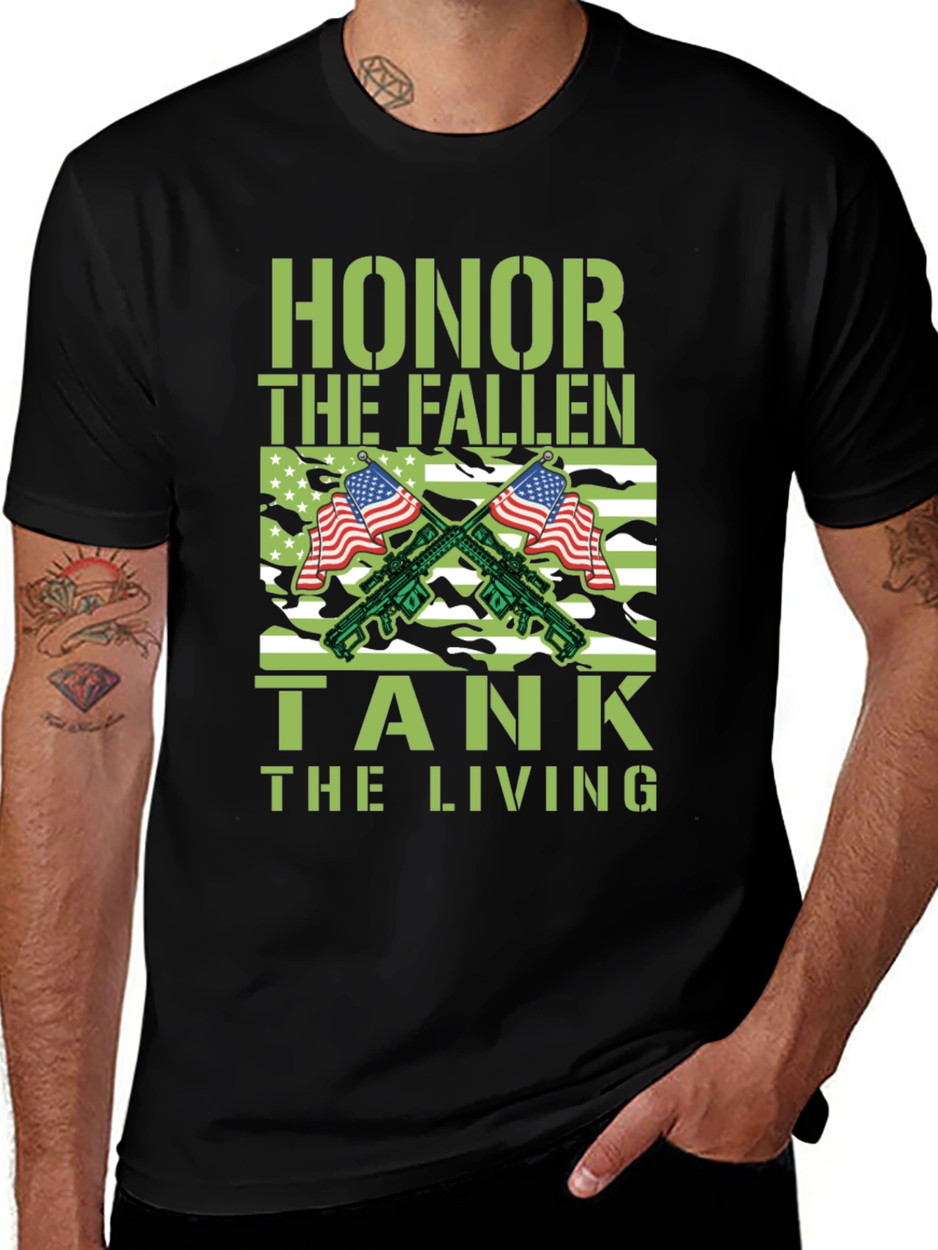 Honor The Fallen Tank The Living T-Shirt