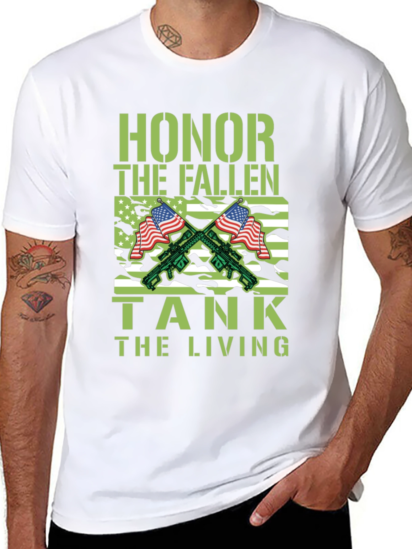 Honor The Fallen Tank The Living T-Shirt