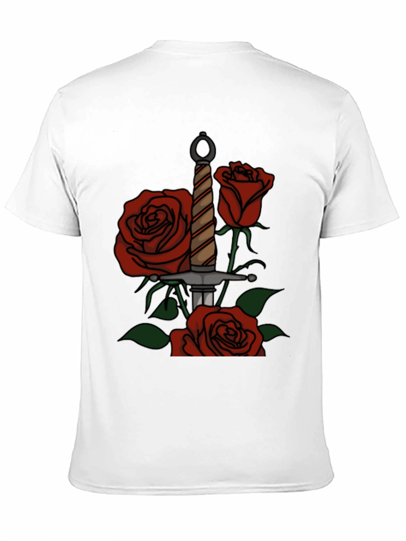 Sword and Roses Graphic Tee - Classic Design