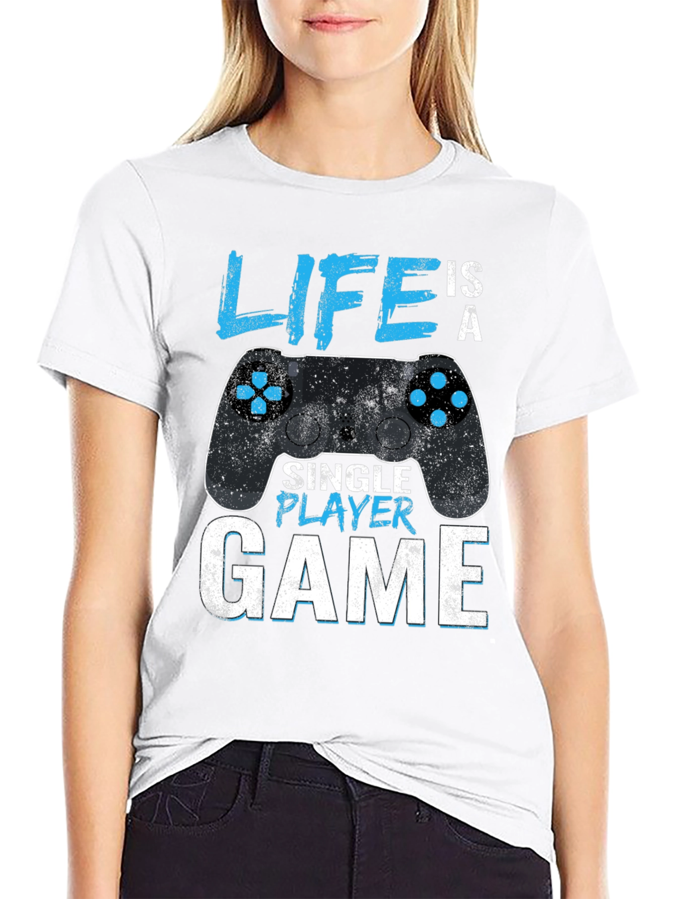 Life is a Single Player Game Graphic T-Shirt