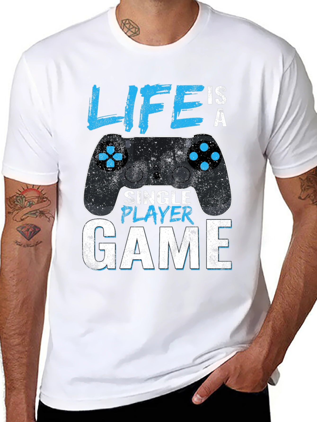 Life is a Single Player Game Graphic T-Shirt