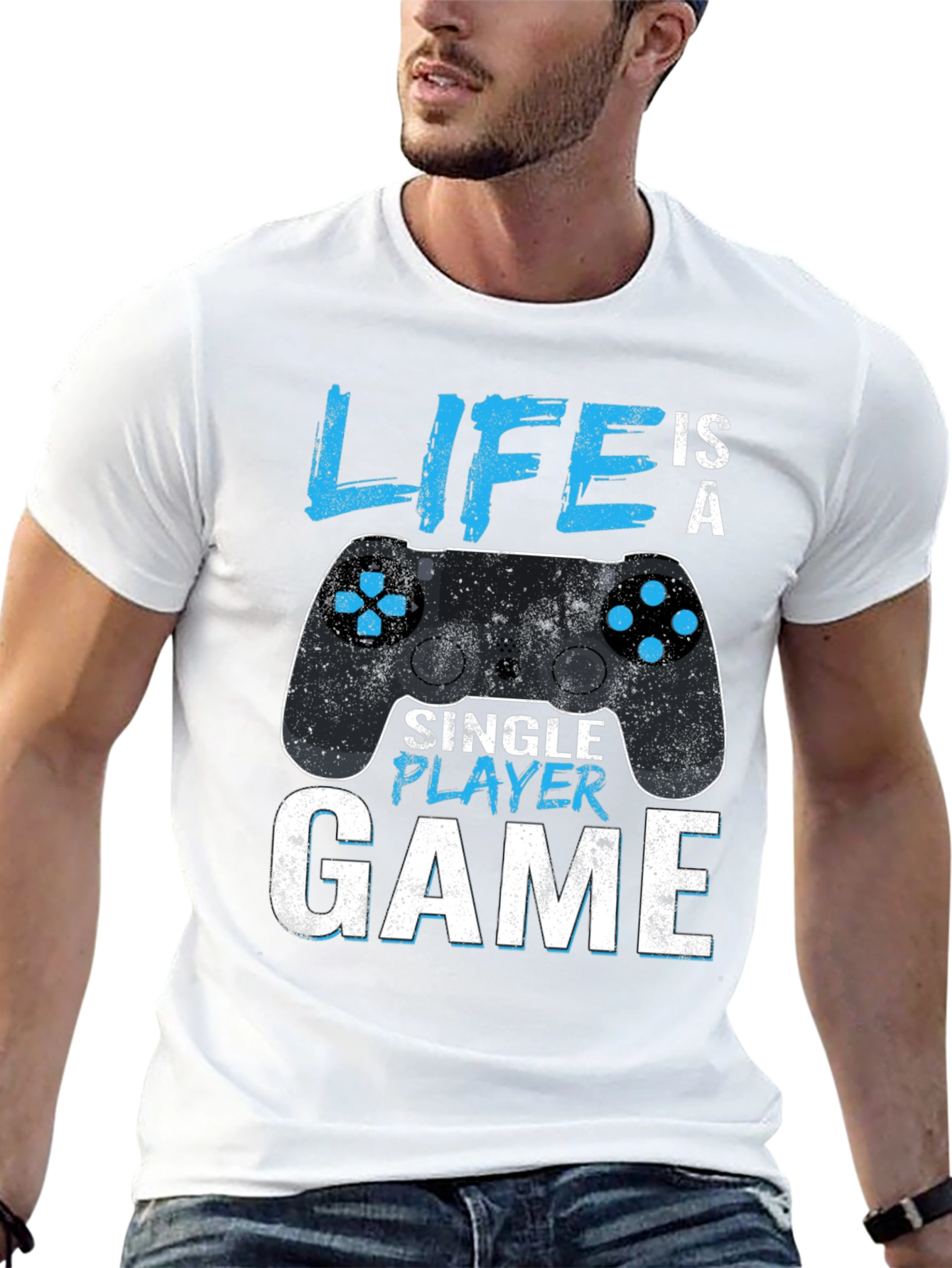 Life is a Single Player Game Graphic T-Shirt