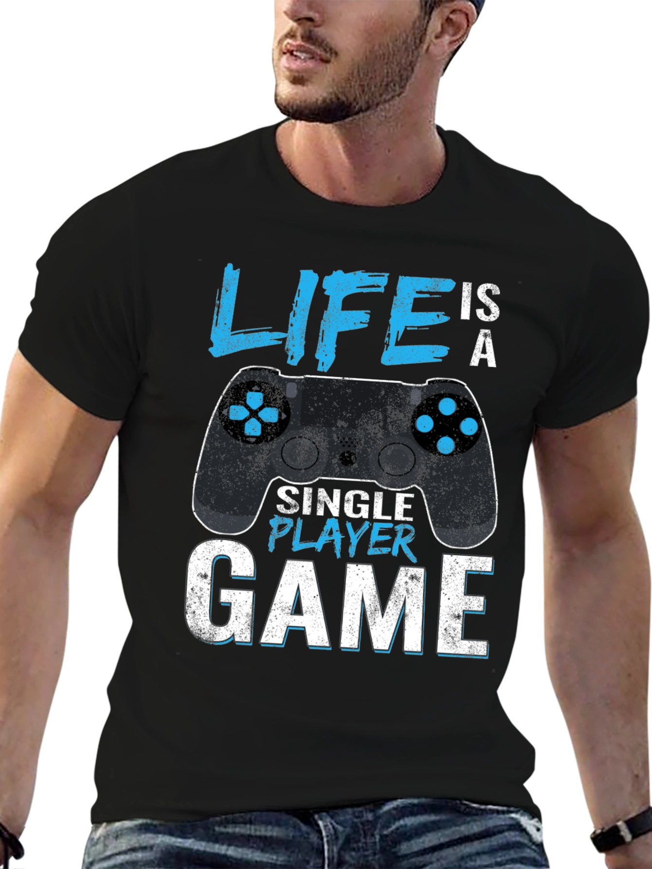 Life is a Single Player Game Graphic T-Shirt