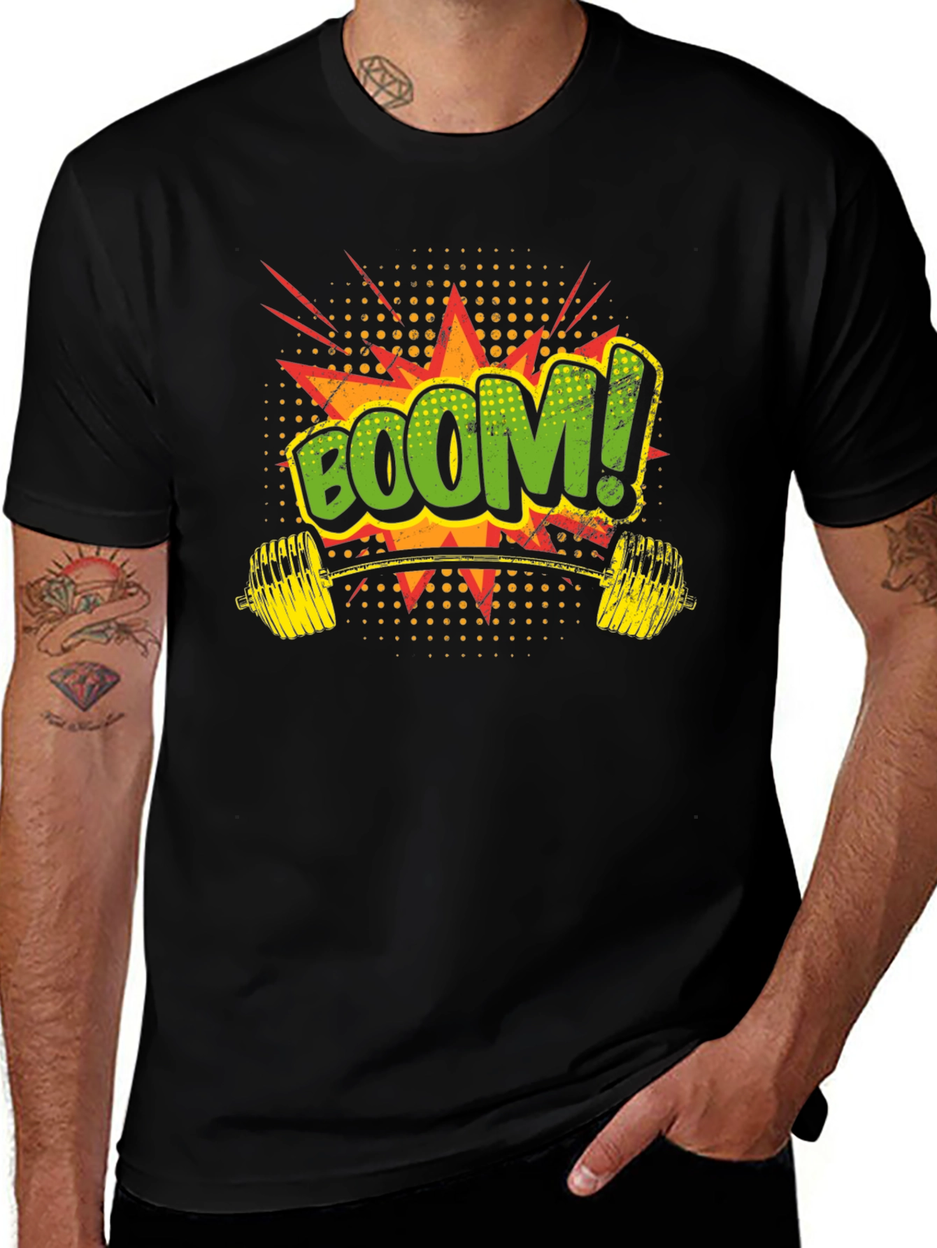 Boom! Graphic Print Black T-Shirt