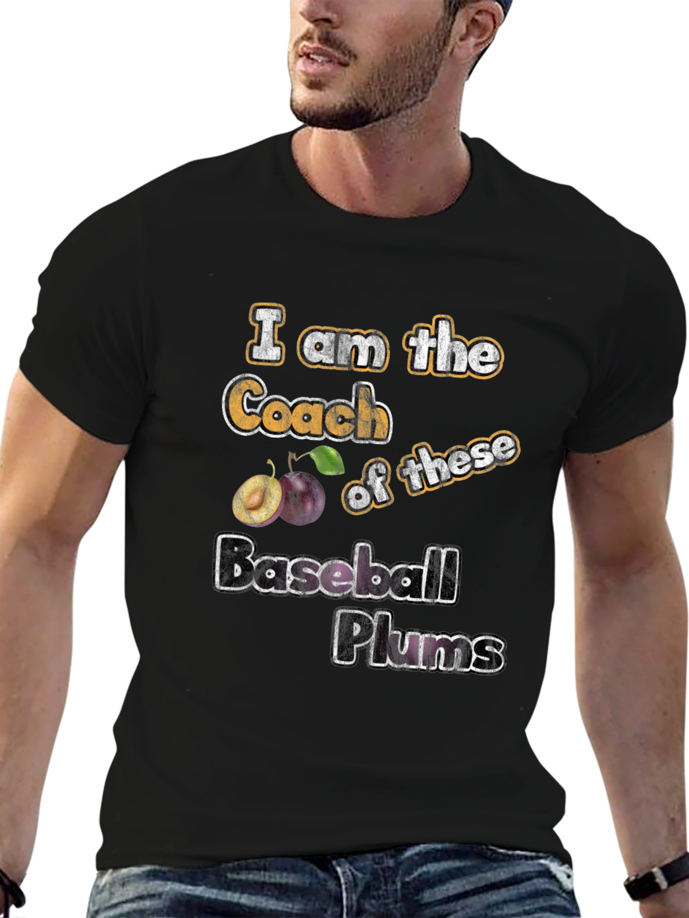 I am the Coach Baseball Plums T-Shirt