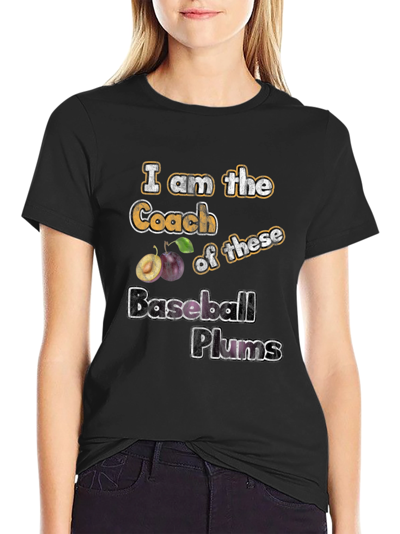 I am the Coach Baseball Plums T-Shirt