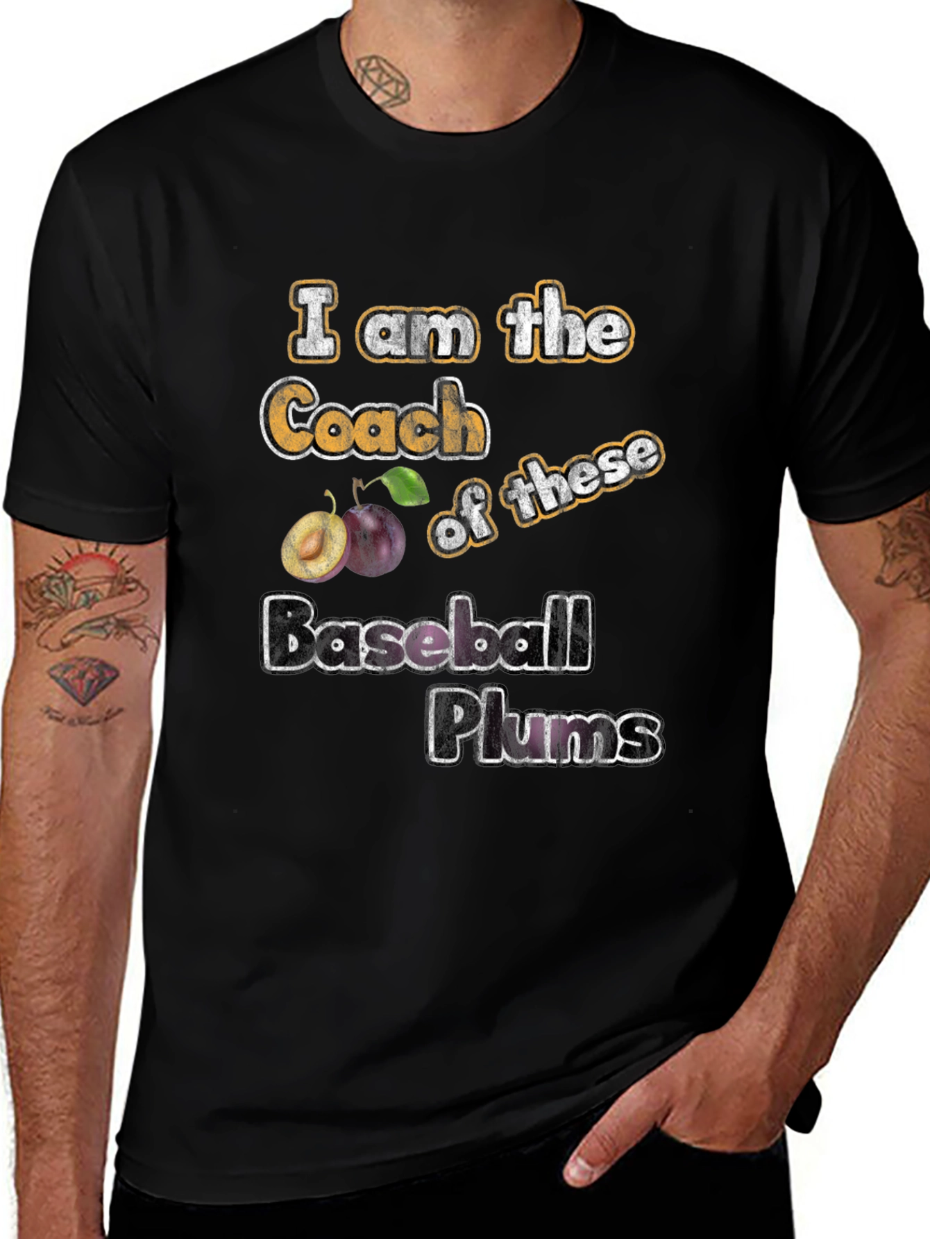 I am the Coach Baseball Plums T-Shirt