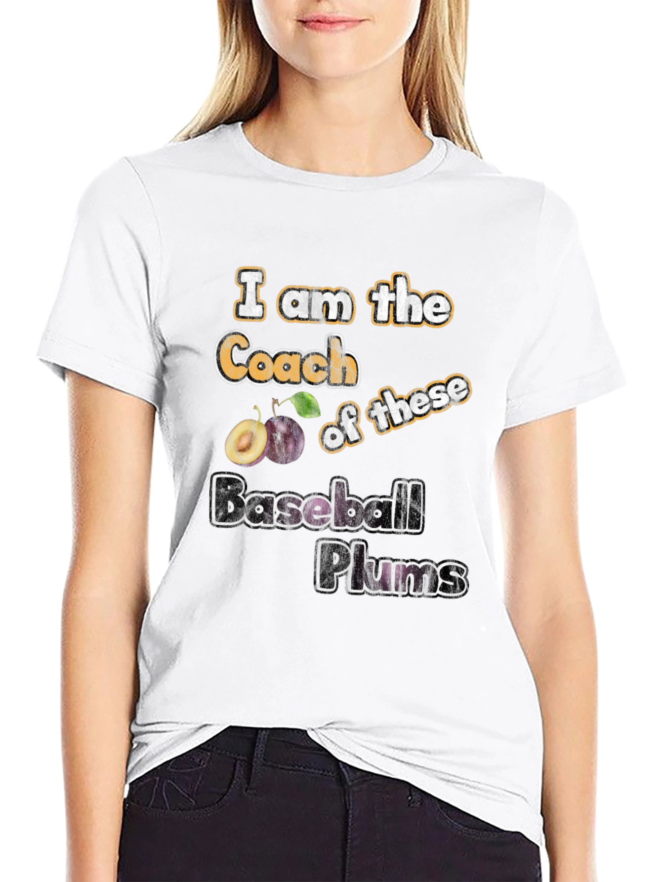 I am the Coach Baseball Plums T-Shirt