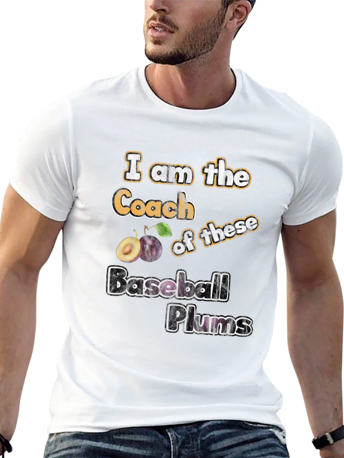 I am the Coach Baseball Plums T-Shirt