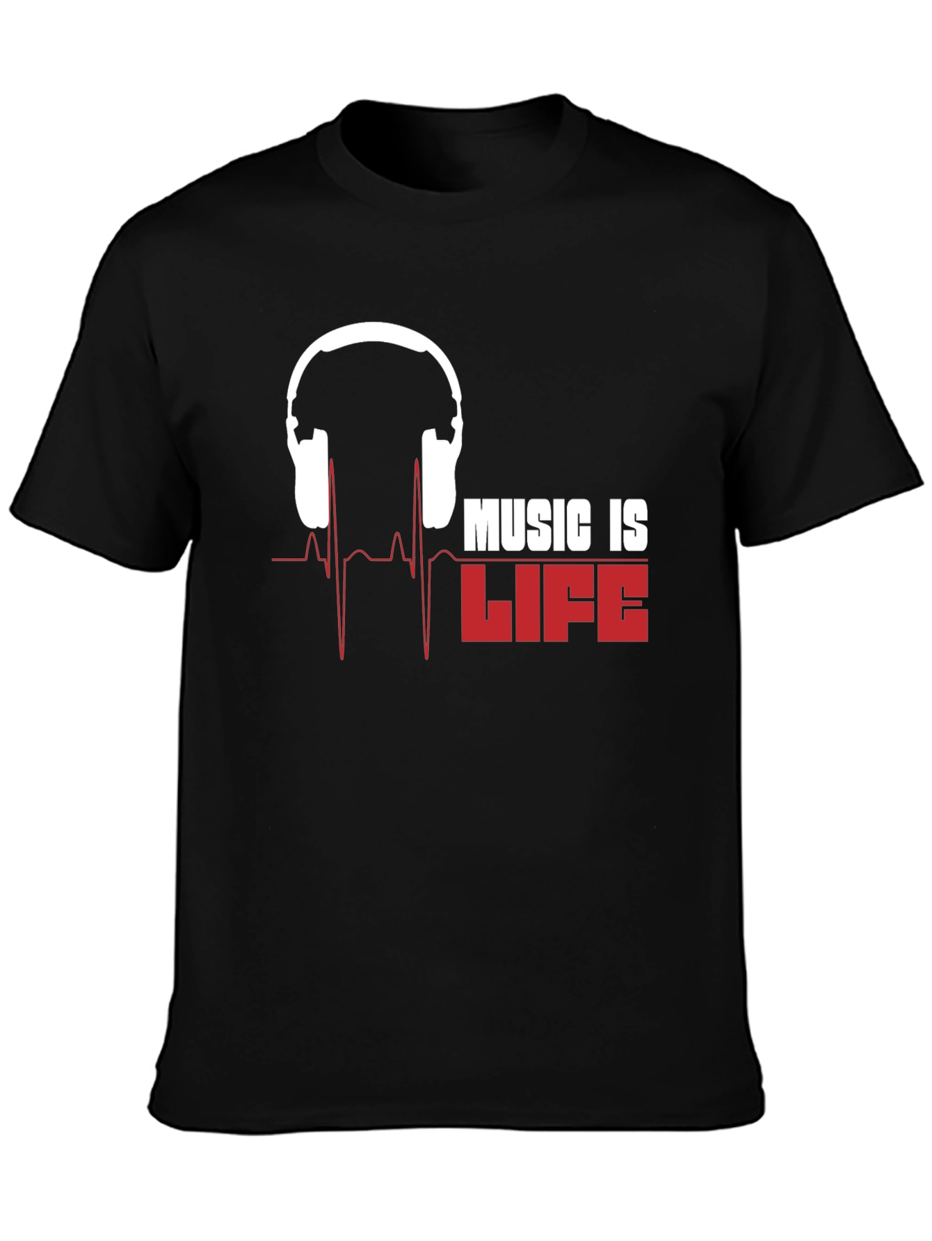 Music is Life T-Shirt - Stylish Graphic Tee