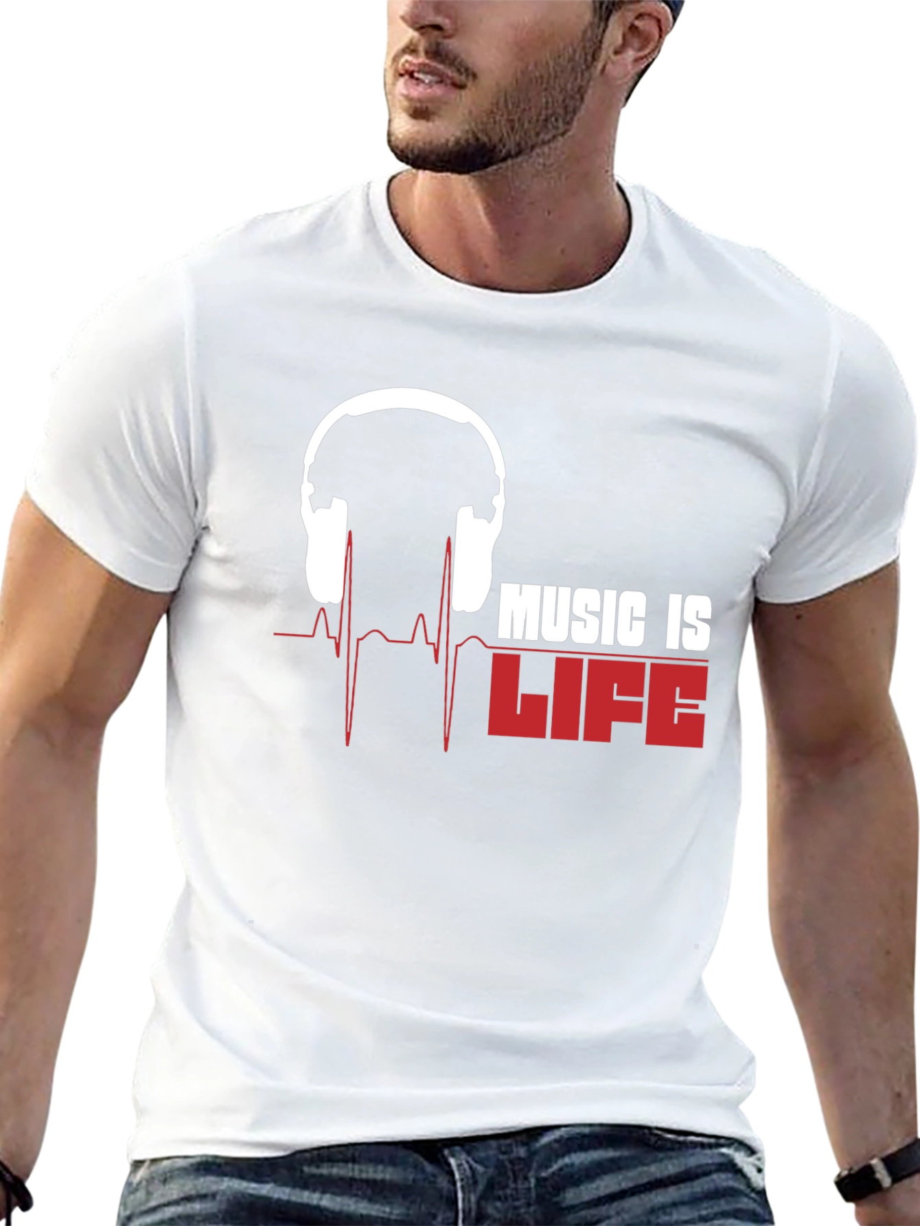 Music is Life T-Shirt - Stylish Graphic Tee