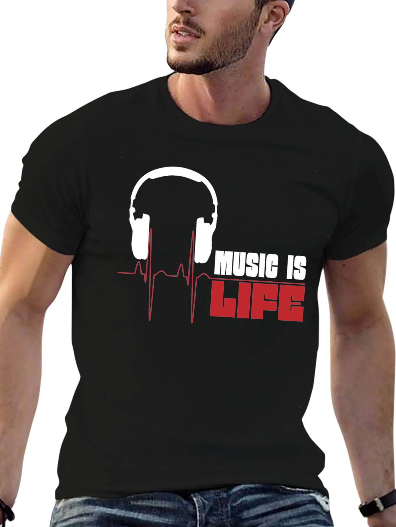 Music is Life T-Shirt - Stylish Graphic Tee