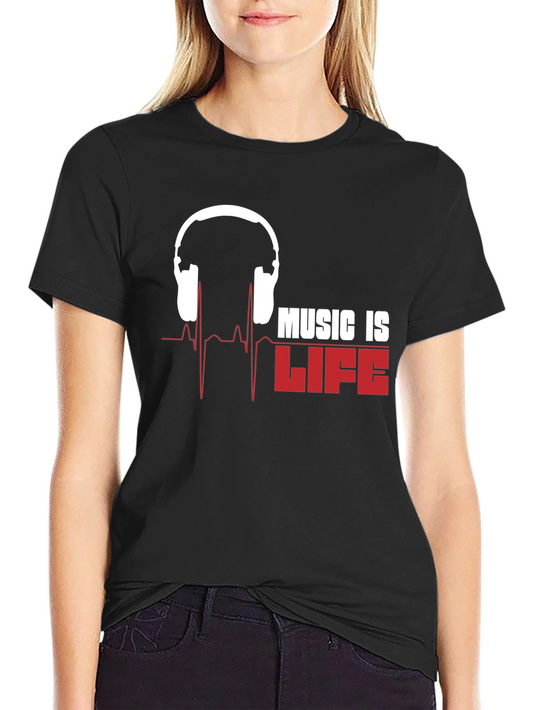 Music is Life T-Shirt - Stylish Graphic Tee