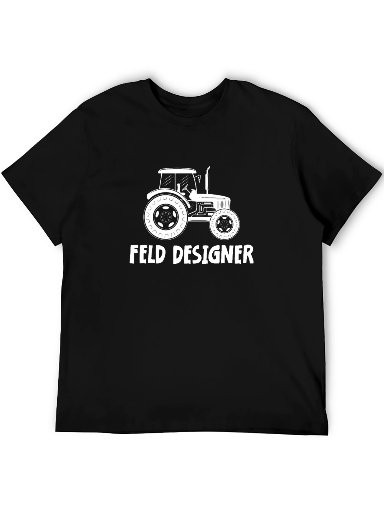 Feld Designer Tractor Graphic T-Shirt - Black