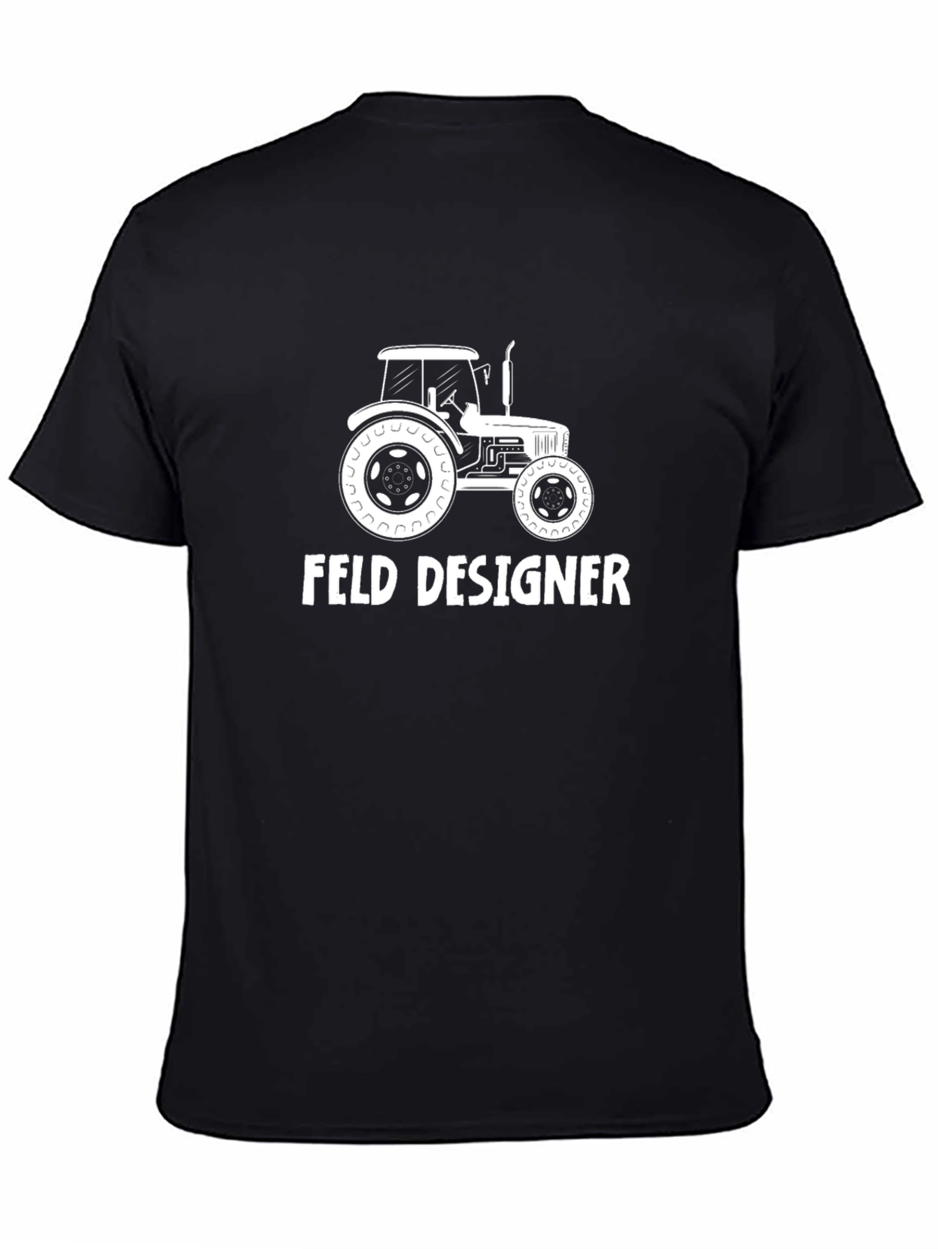Feld Designer Tractor Graphic T-Shirt - Black