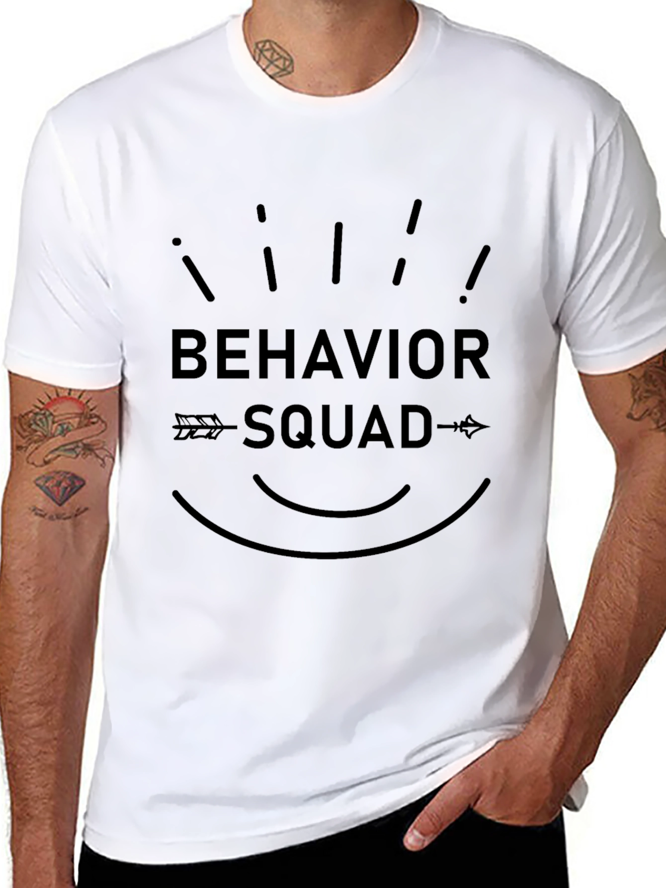 Behavior Squad Graphic T-Shirt - Black